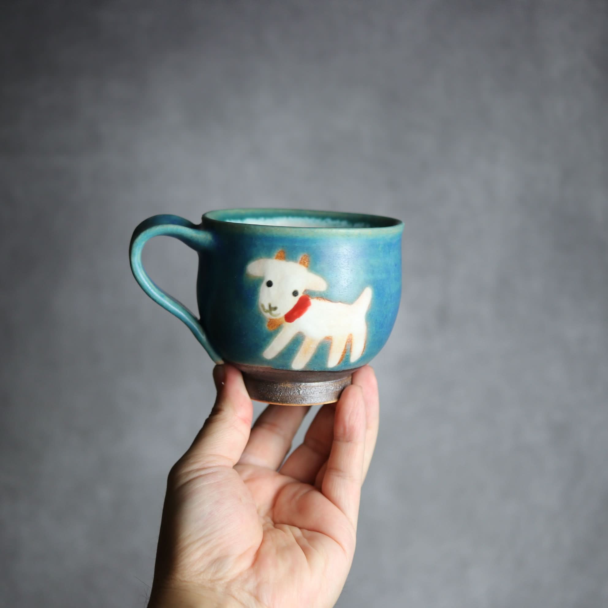 丸マグ ヤギ4 やちむん 陶器 atelier qucchane - mundasui