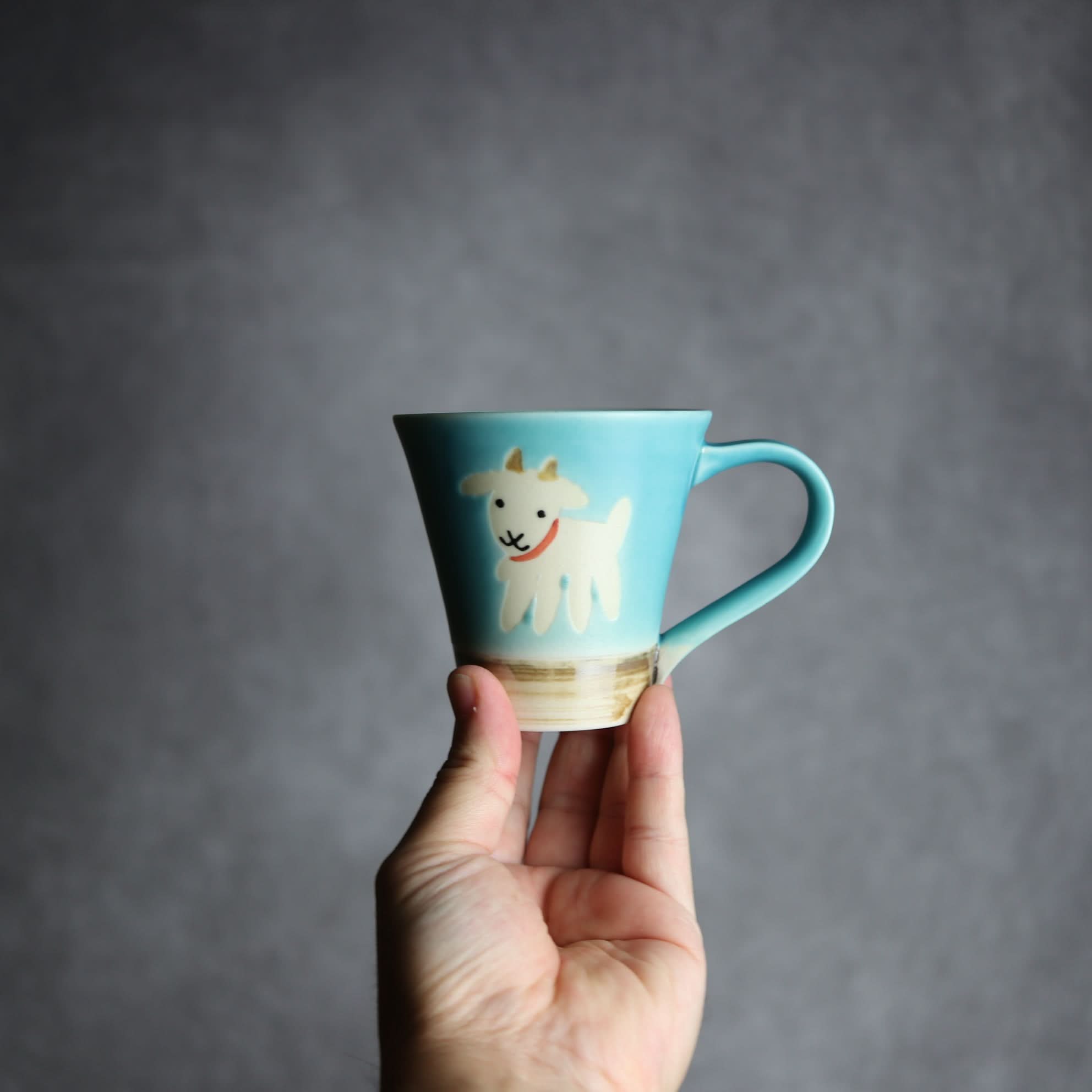 アニマルマグ ヤギ4 やちむん 陶器 atelier qucchane - mundasui