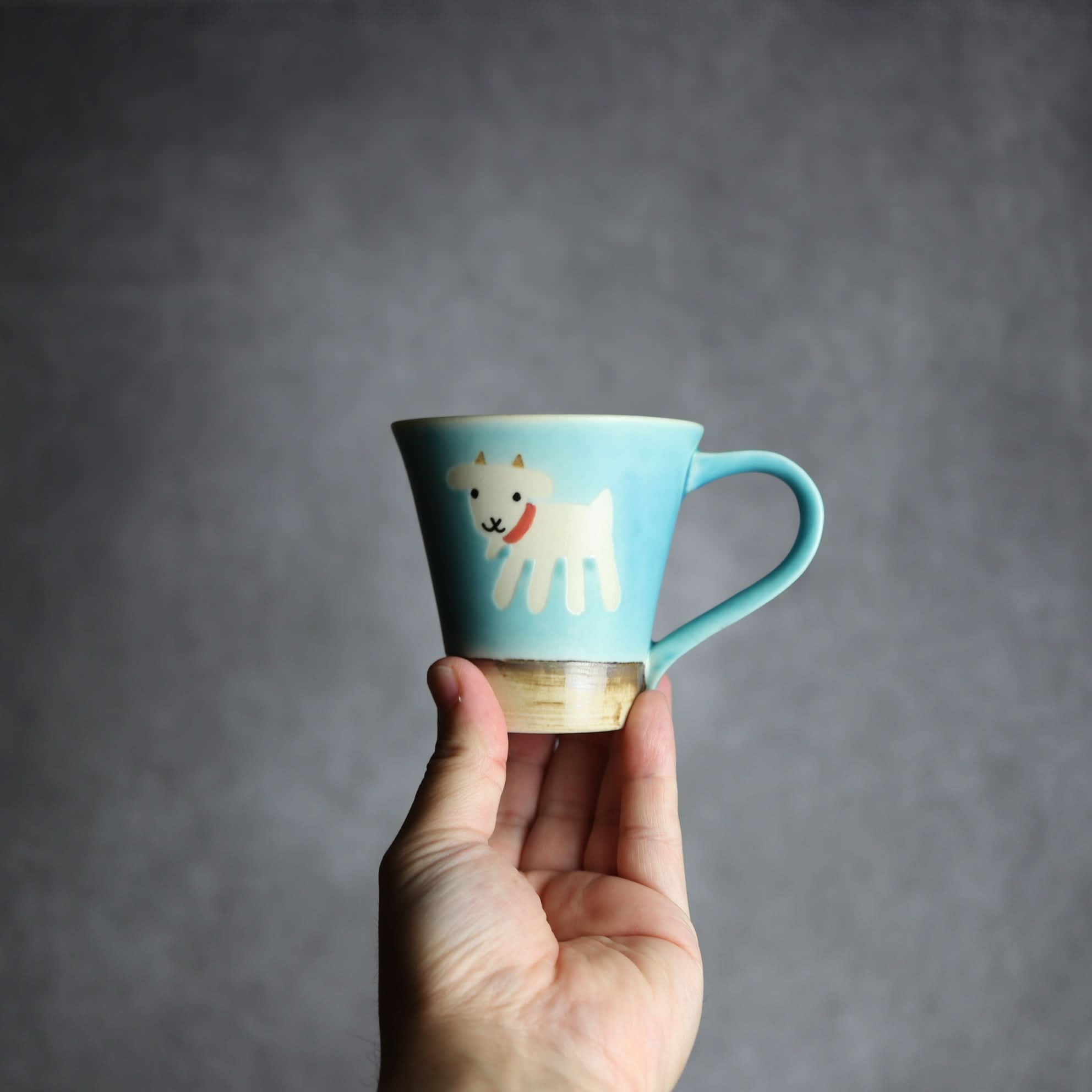 アニマルマグ ヤギ5 やちむん 陶器 atelier qucchane｜atelier