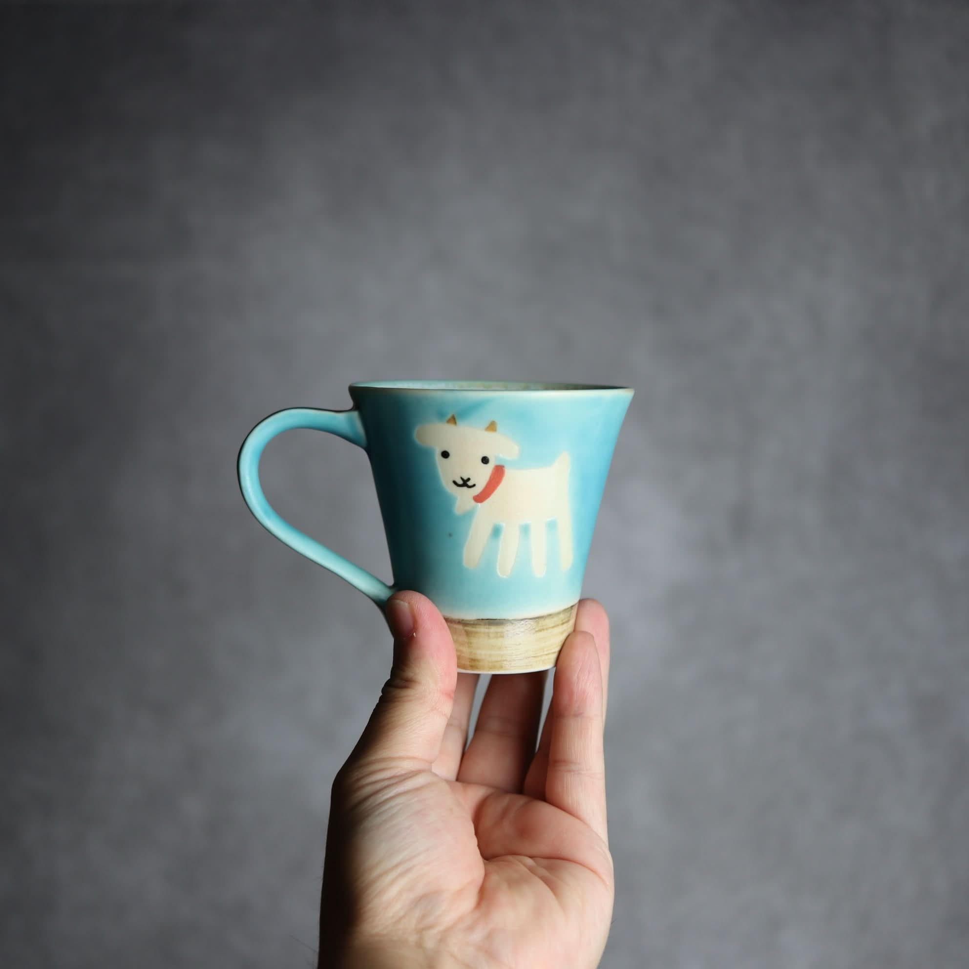 アニマルマグ ヤギ5 やちむん 陶器 atelier qucchane - mundasui