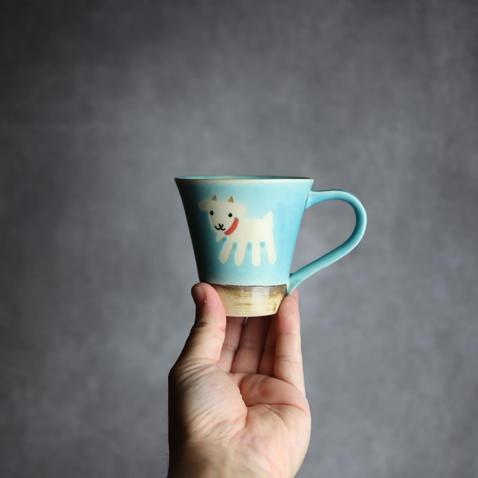 アニマルマグ ヤギ5 やちむん 陶器 atelier qucchane - mundasui