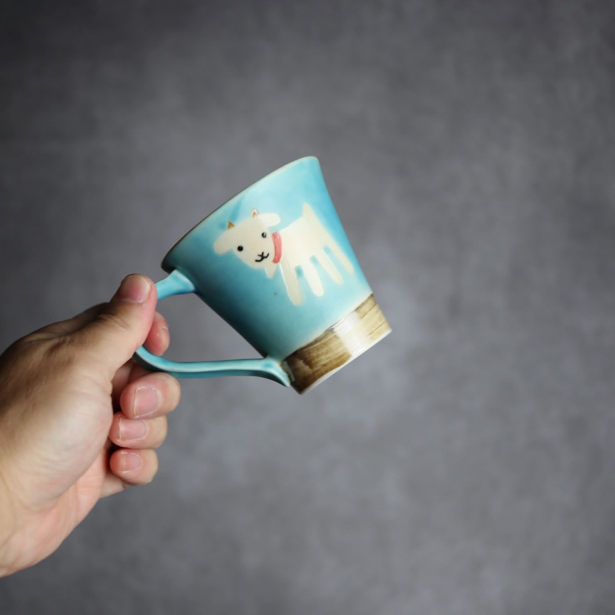 アニマルマグ ヤギ5 やちむん 陶器 atelier qucchane - mundasui