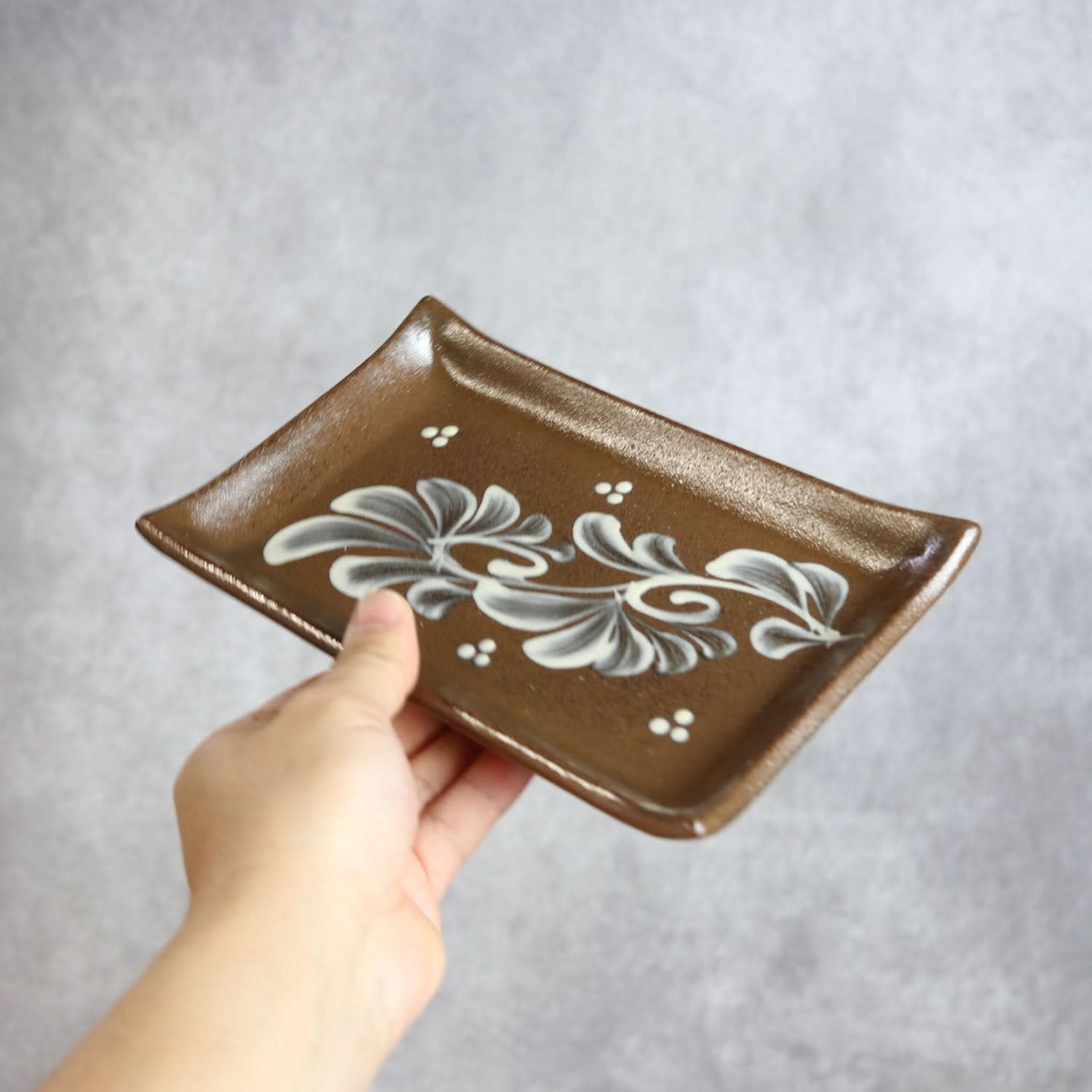 長角皿 13×20 白いっちん やちむん 陶器 陶眞窯 やちむん 陶器.