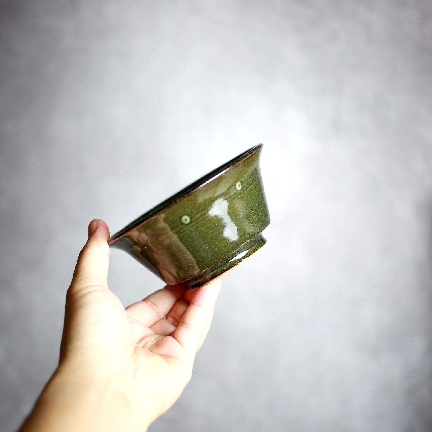 呉須白いっちん唐草 4寸鉢