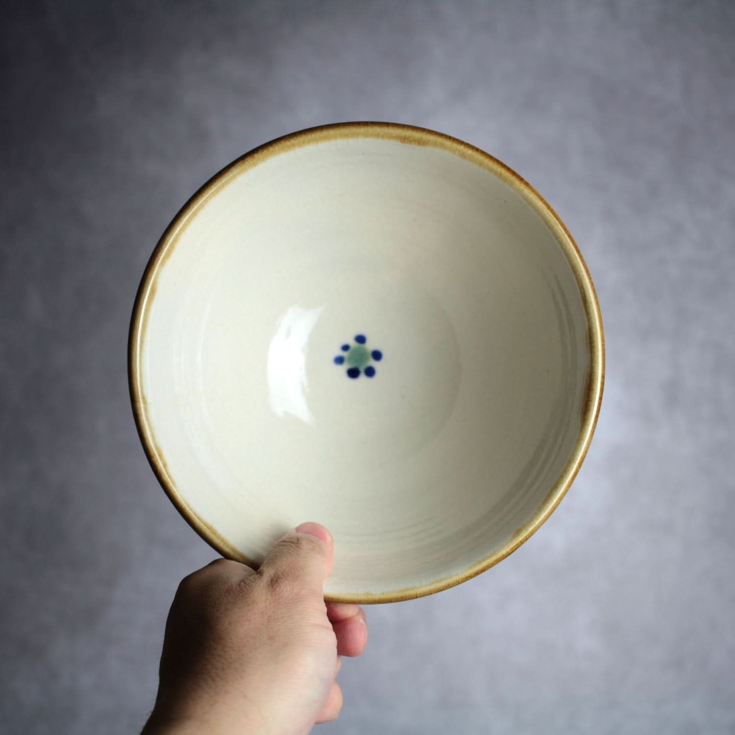 6寸マカイ 緑釉 飛鉋 輪紋 やちむん 陶器 幸陶器 やちむん 陶器.