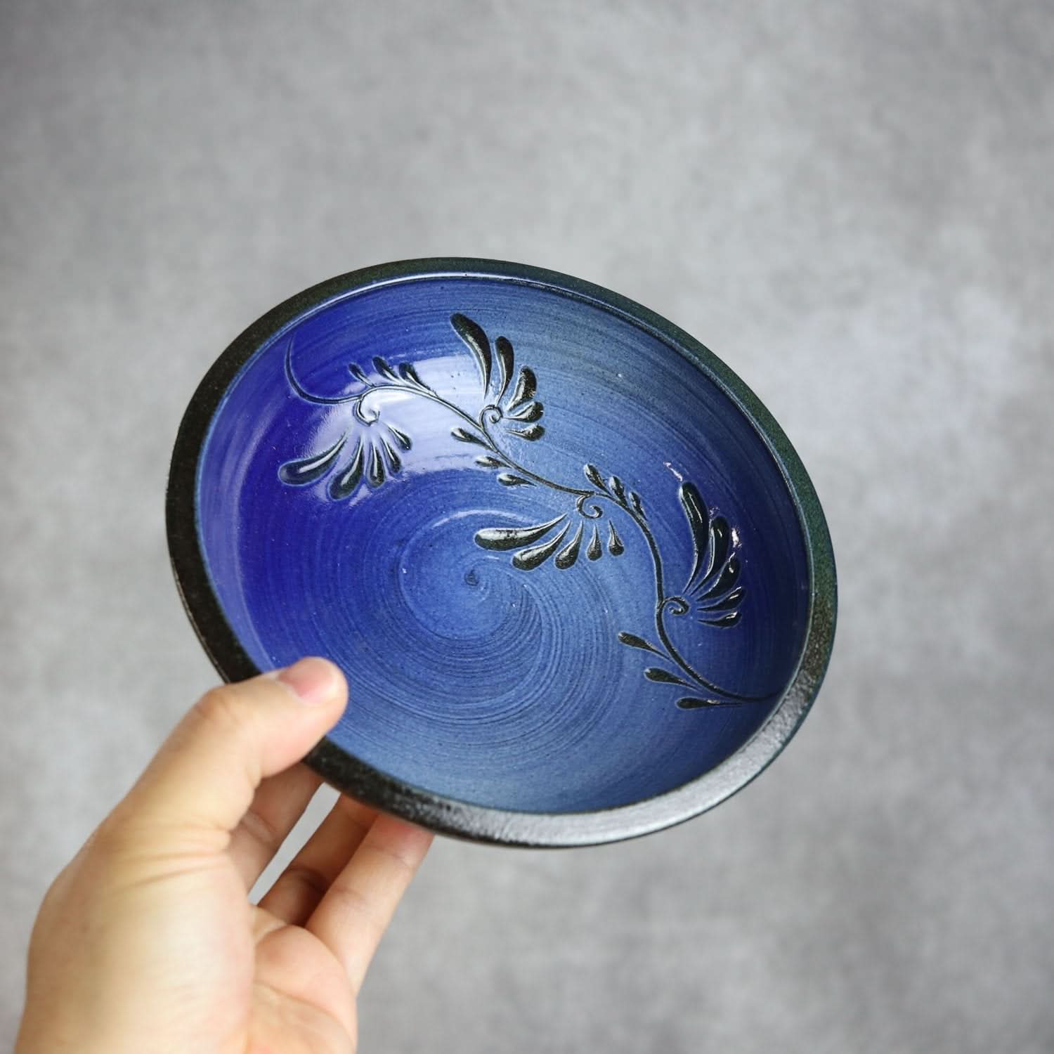 5寸鉢 青刷毛目 やちむん 陶器 幸陶器 やちむん 陶器.