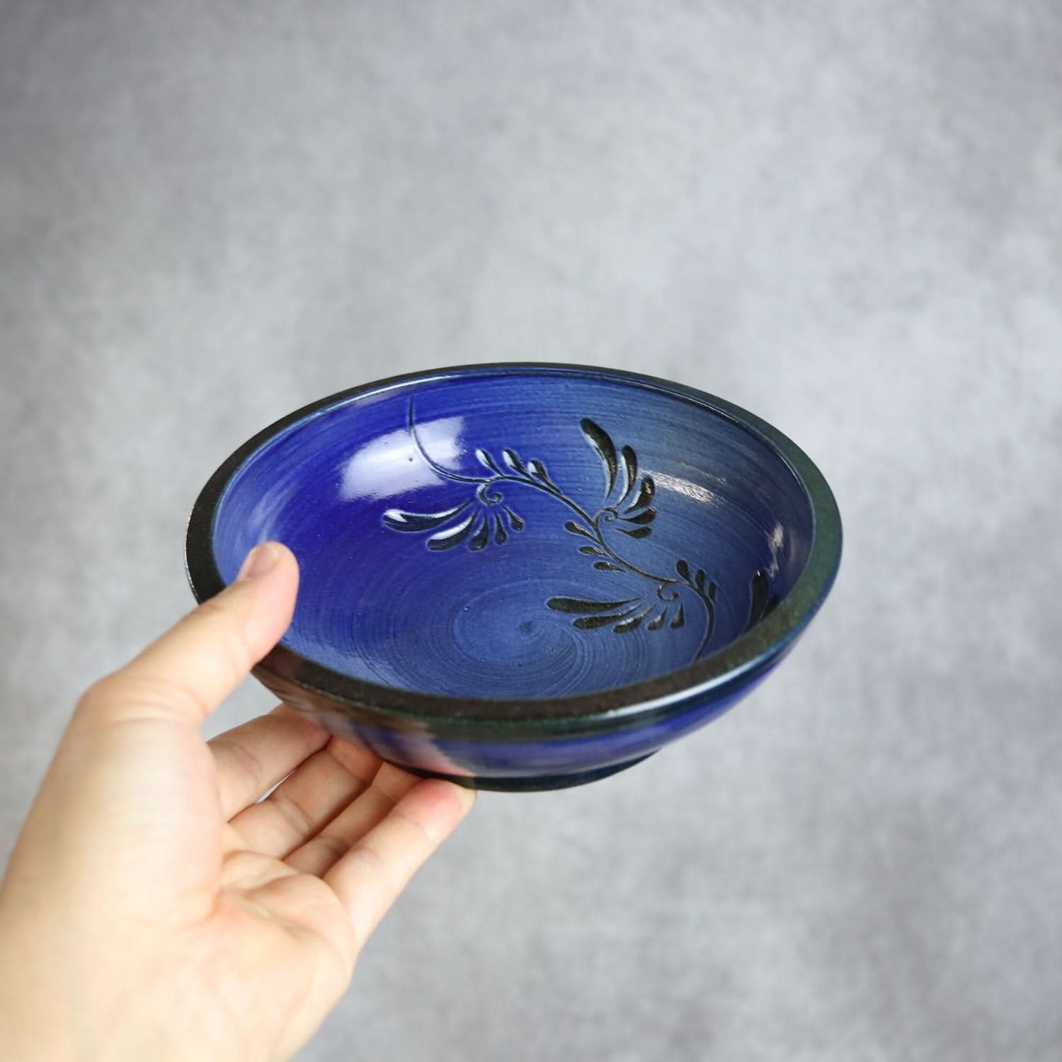 5寸鉢 青刷毛目 やちむん 陶器 幸陶器 やちむん 陶器.