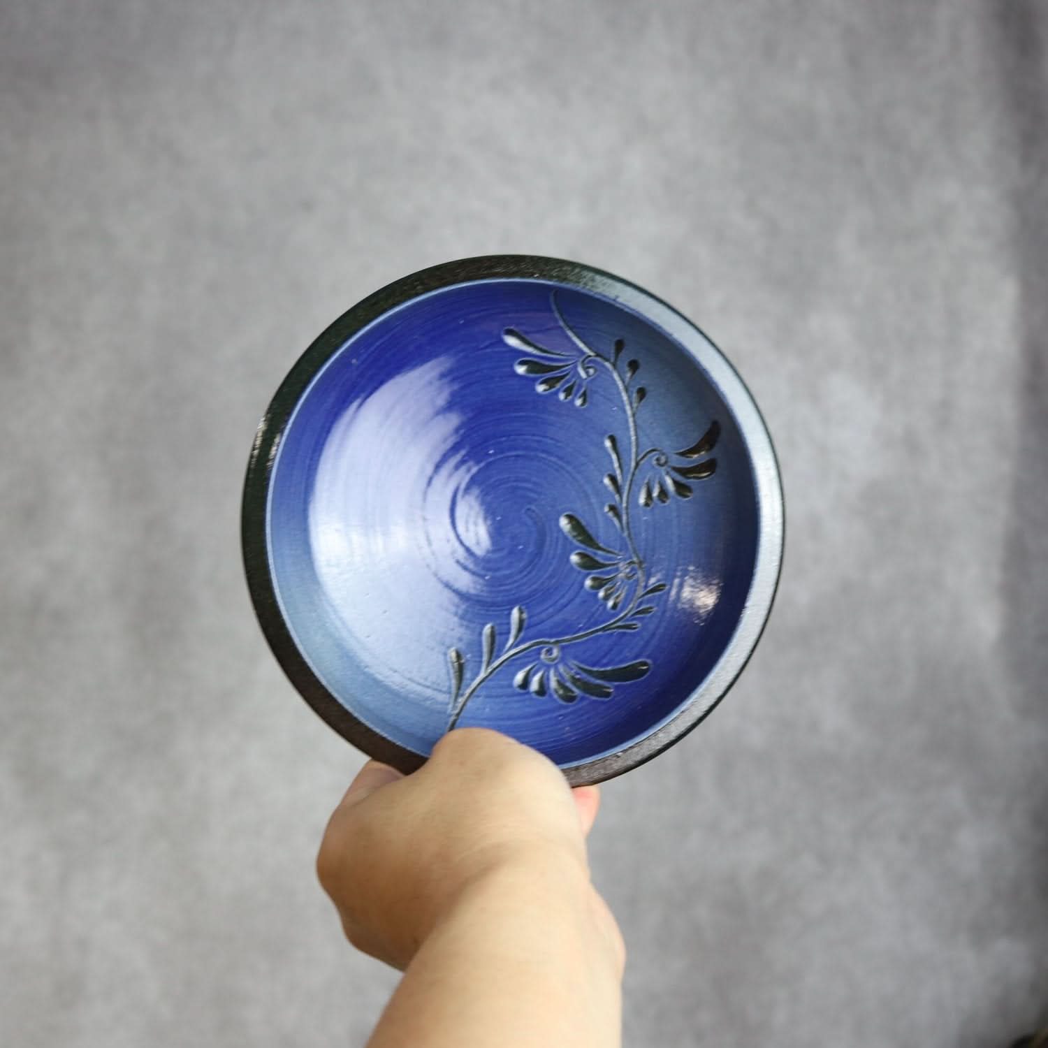 5寸鉢 青刷毛目 やちむん 陶器 幸陶器 やちむん 陶器.