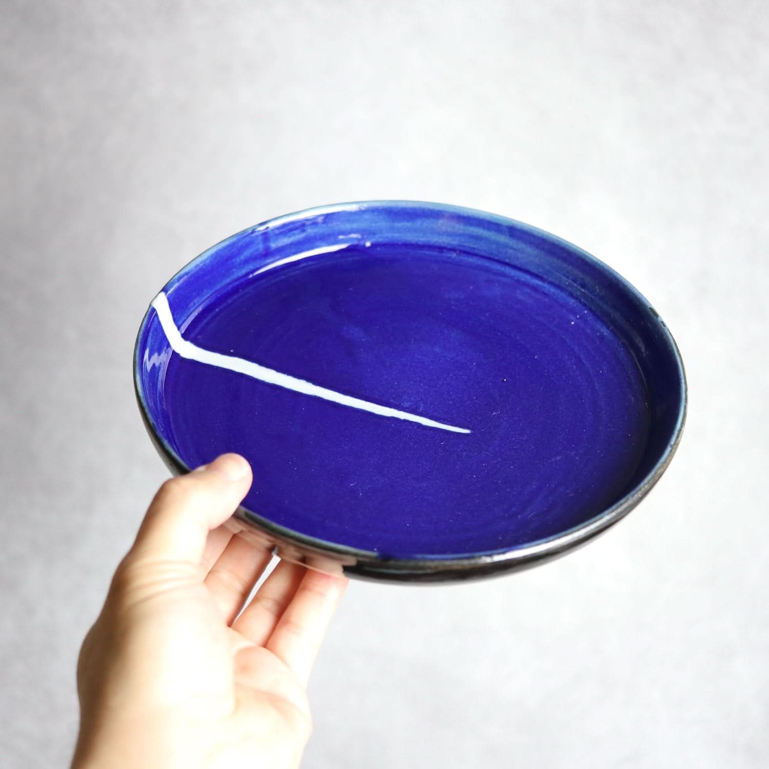 7寸皿4 Let there be light やちむん 陶器 工房エクレシア やちむん 陶器.