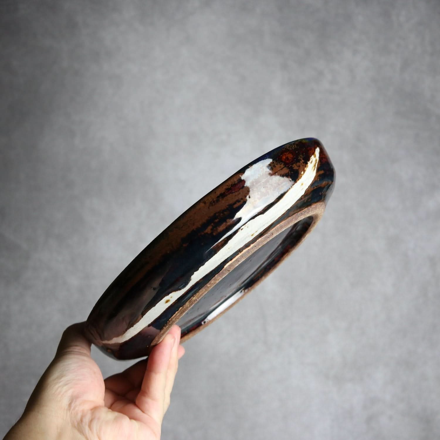 7寸皿7 Let there be light やちむん 陶器 工房エクレシア やちむん 陶器.