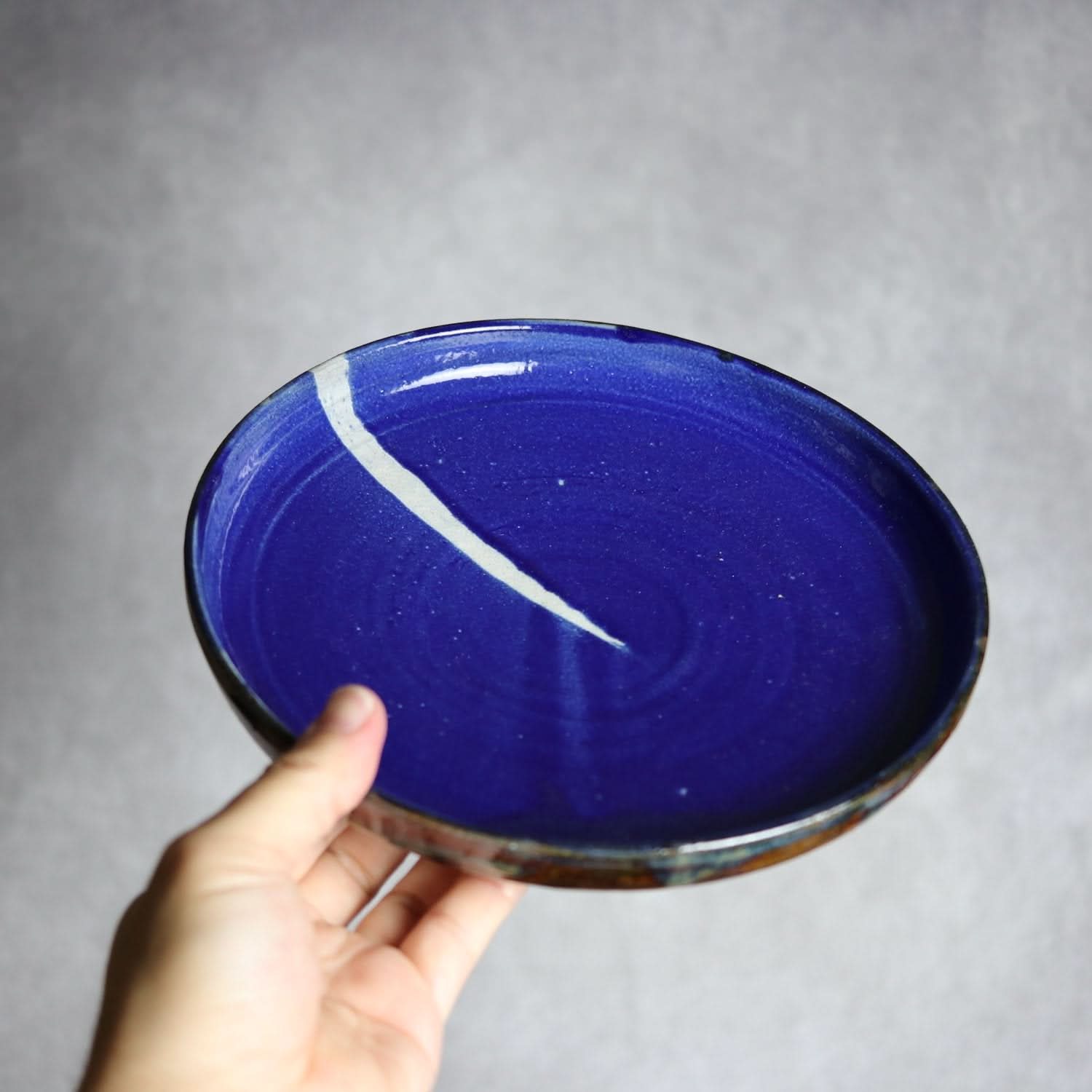 7寸皿8 Let there be light やちむん 陶器 工房エクレシア やちむん 陶器.