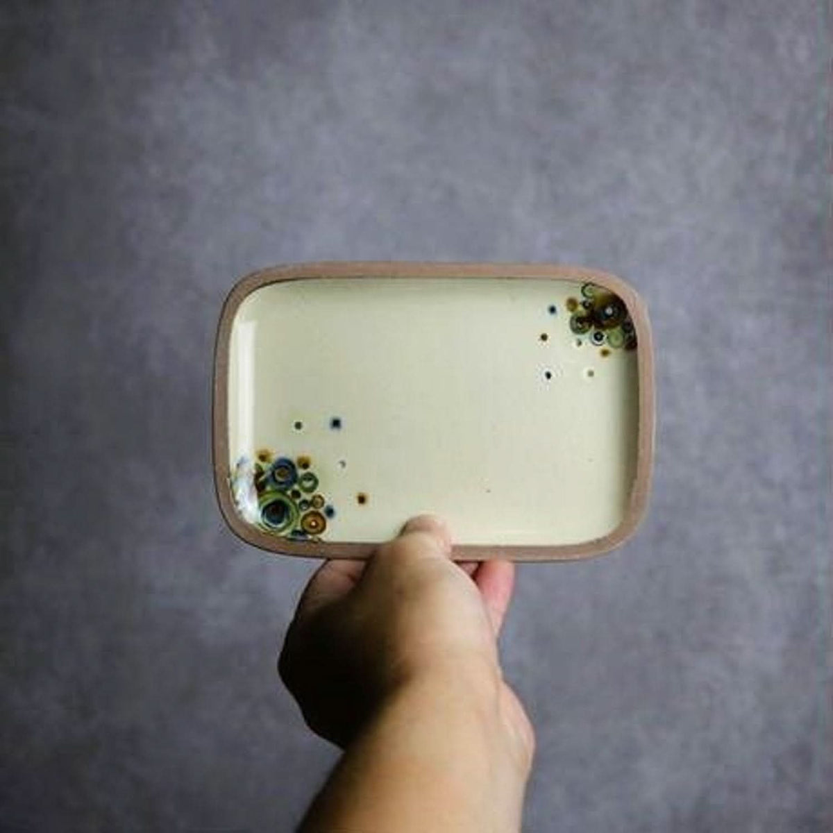シャボン 長角皿(小) やちむん 陶器.