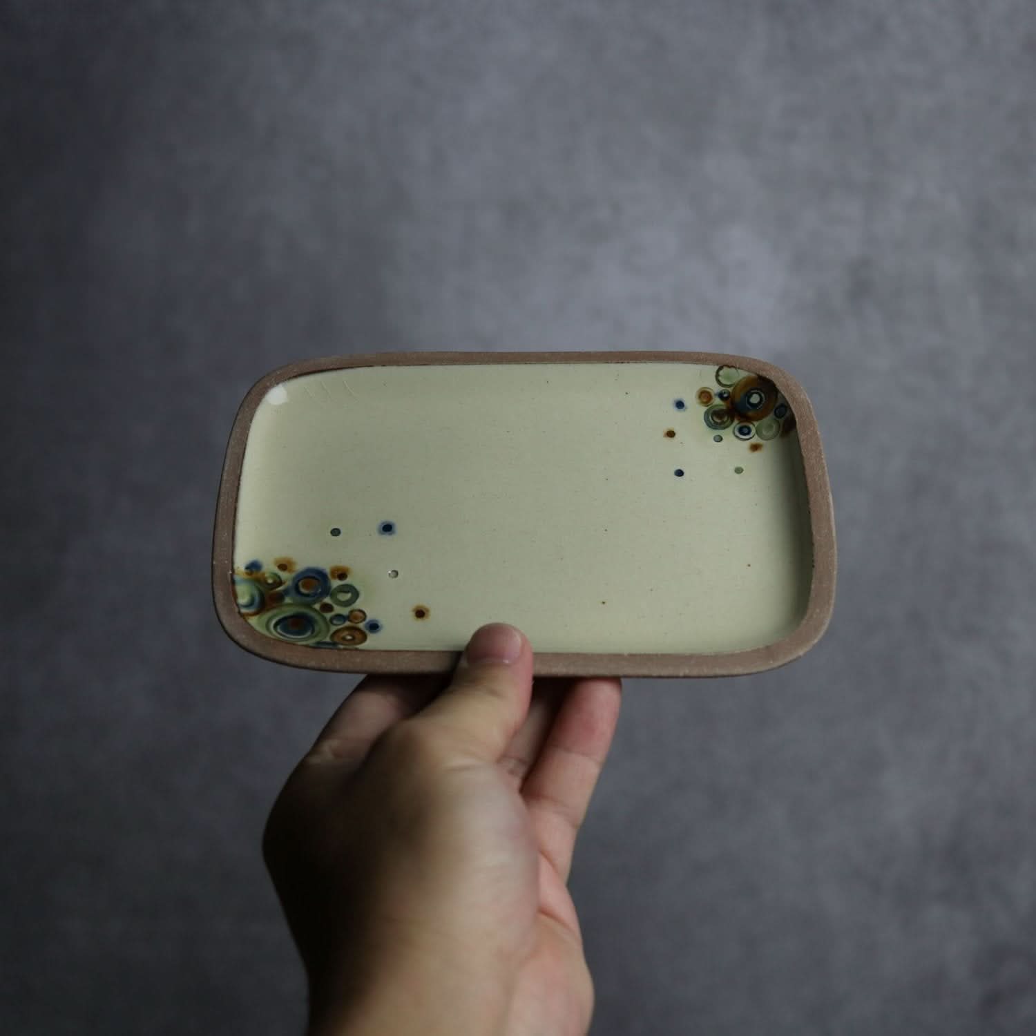 シャボン 長角皿(小) やちむん 陶器.