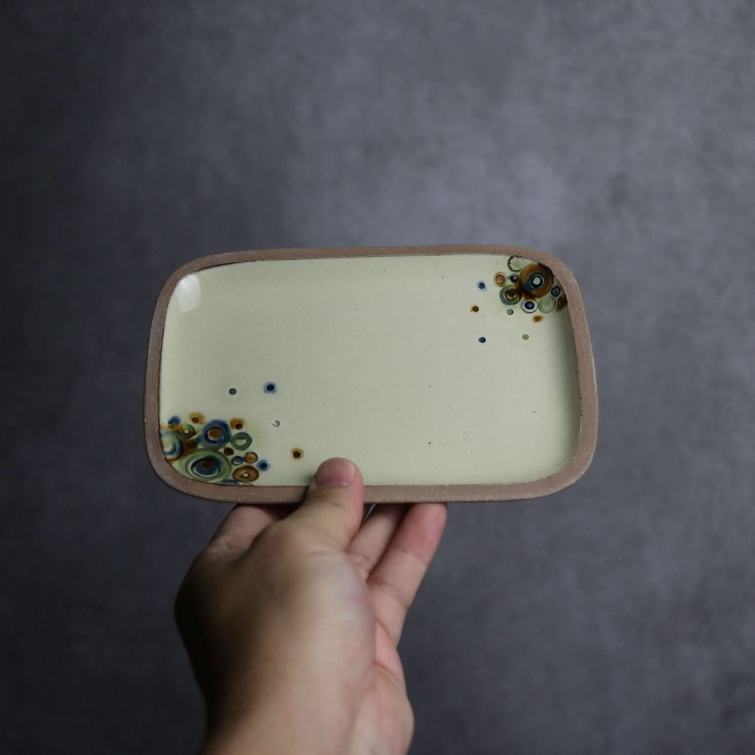 シャボン 長角皿(小) やちむん 陶器.