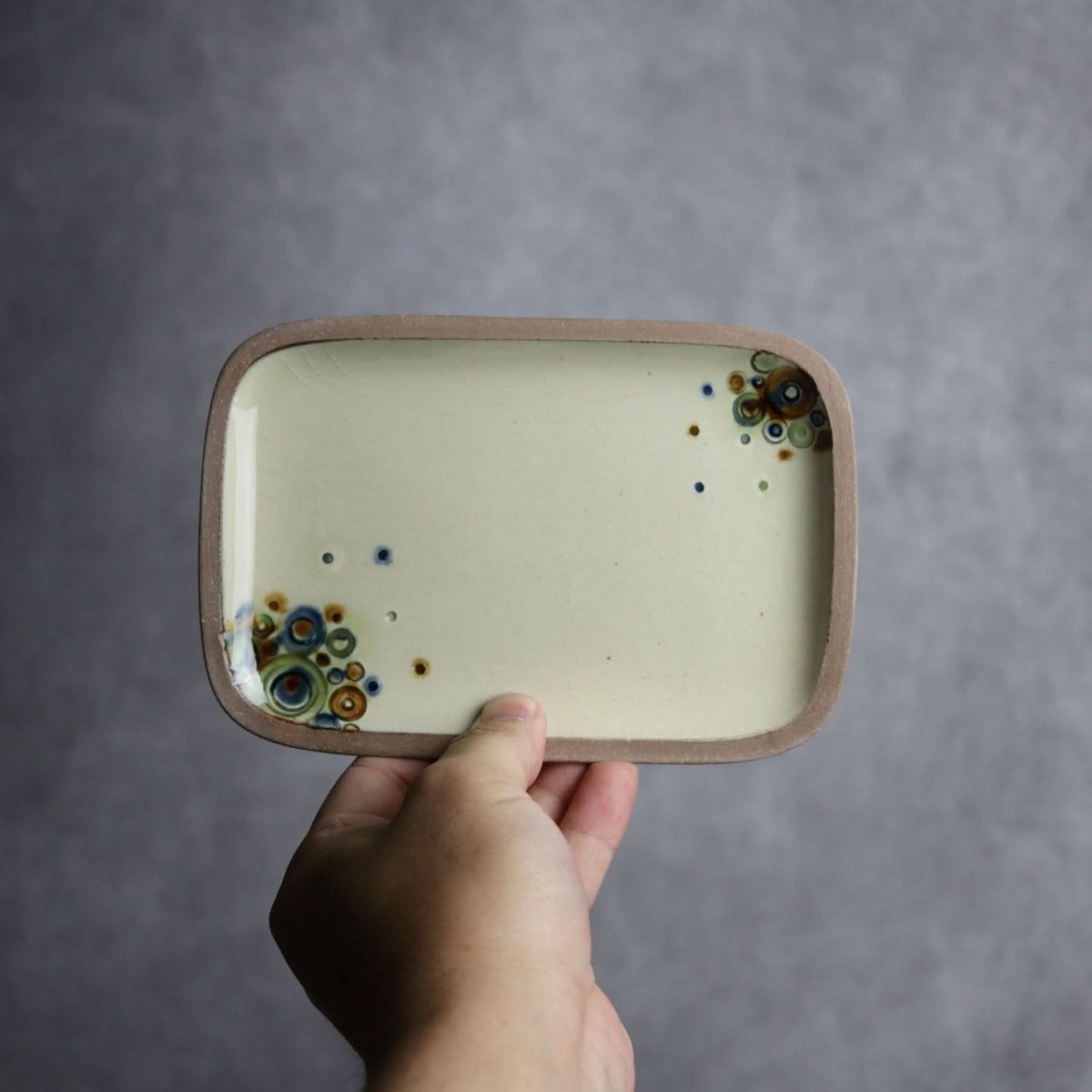 シャボン 長角皿(小) やちむん 陶器.