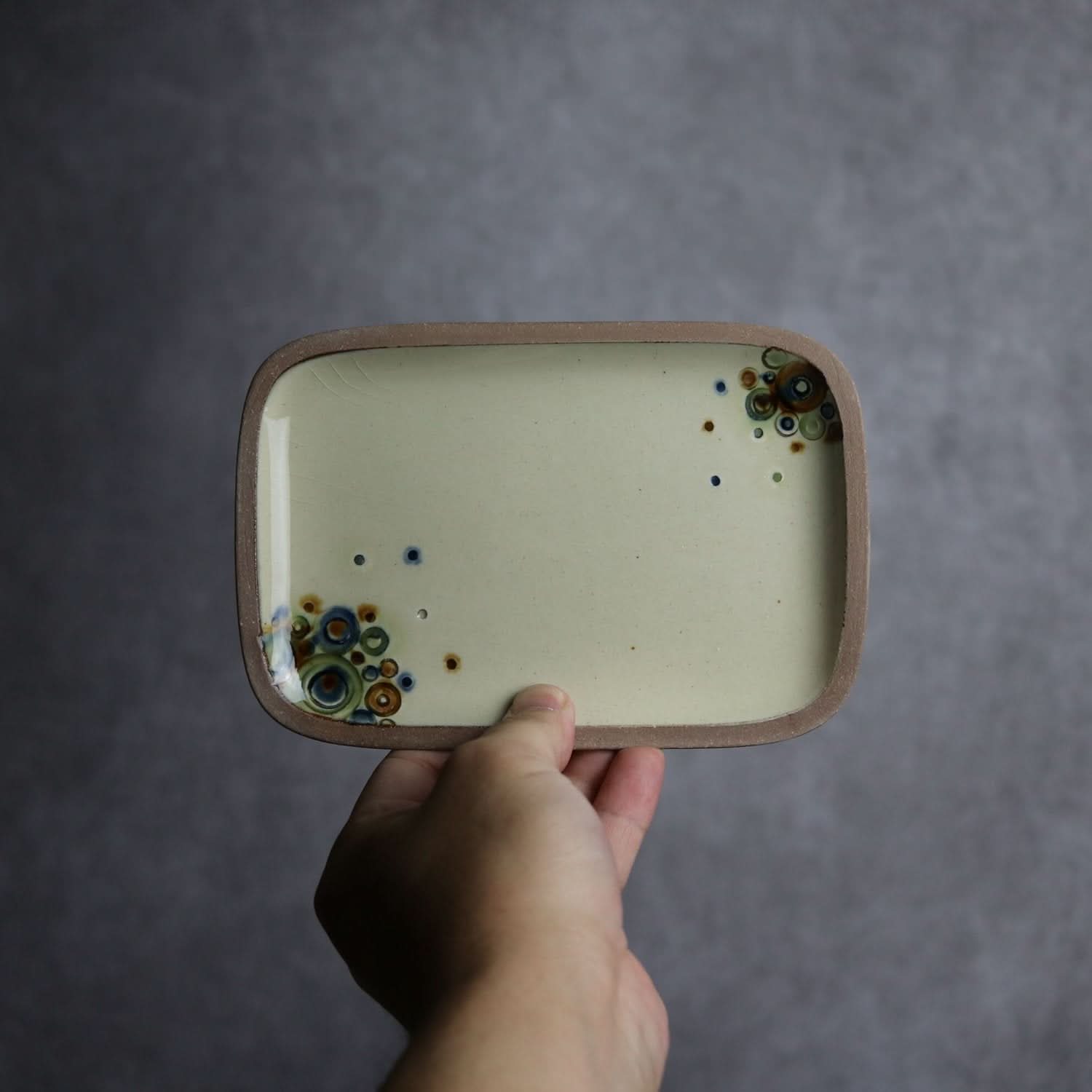 シャボン 長角皿(小) やちむん 陶器.