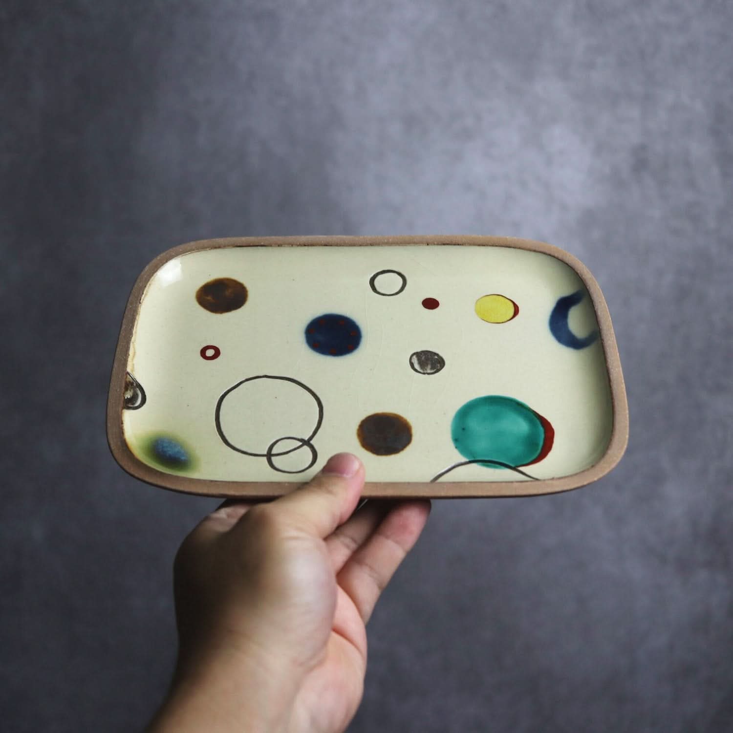 プリズム 長角皿(中) やちむん 陶器.