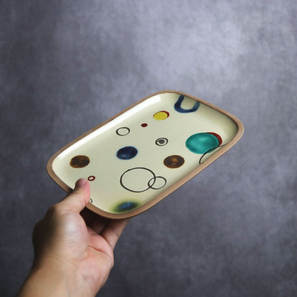 プリズム 長角皿(中) やちむん 陶器.