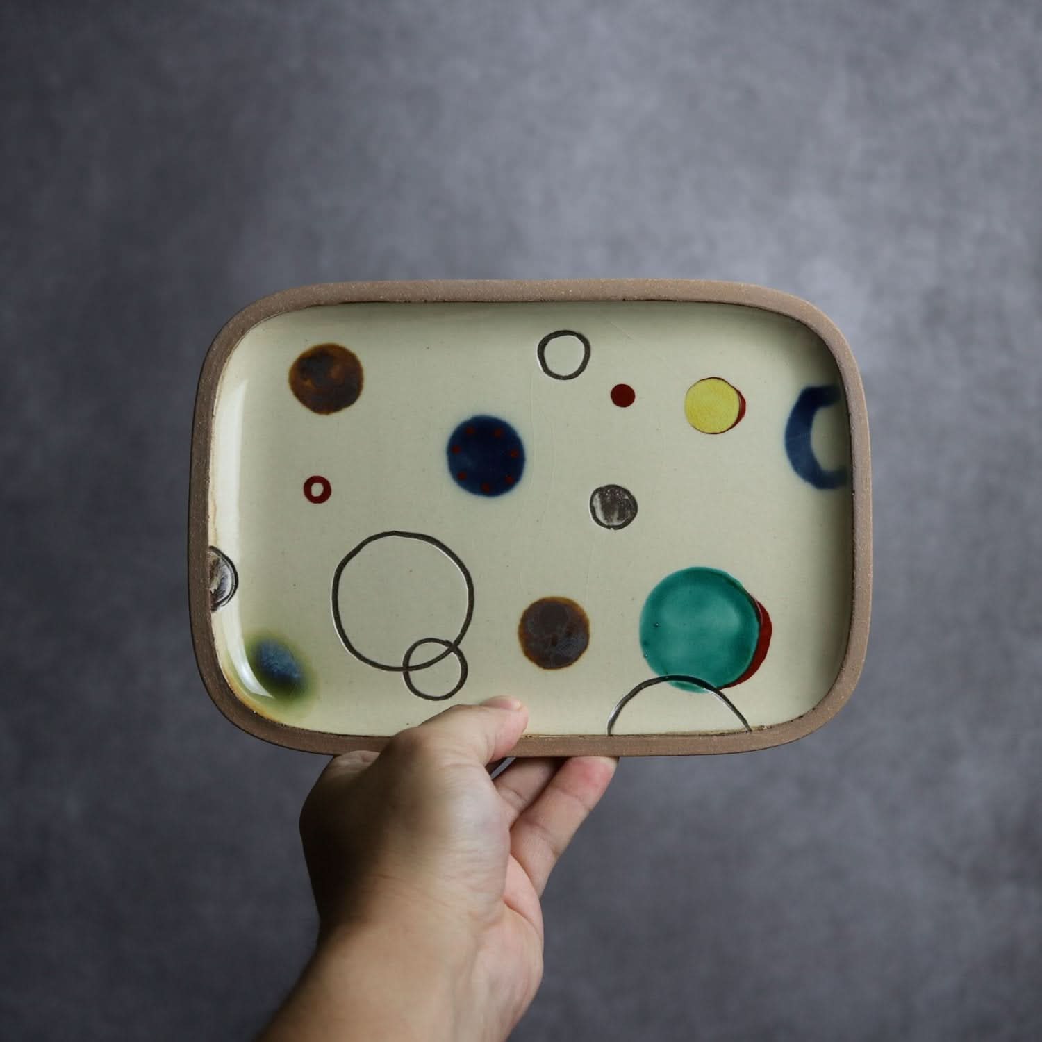 プリズム 長角皿(中) やちむん 陶器.
