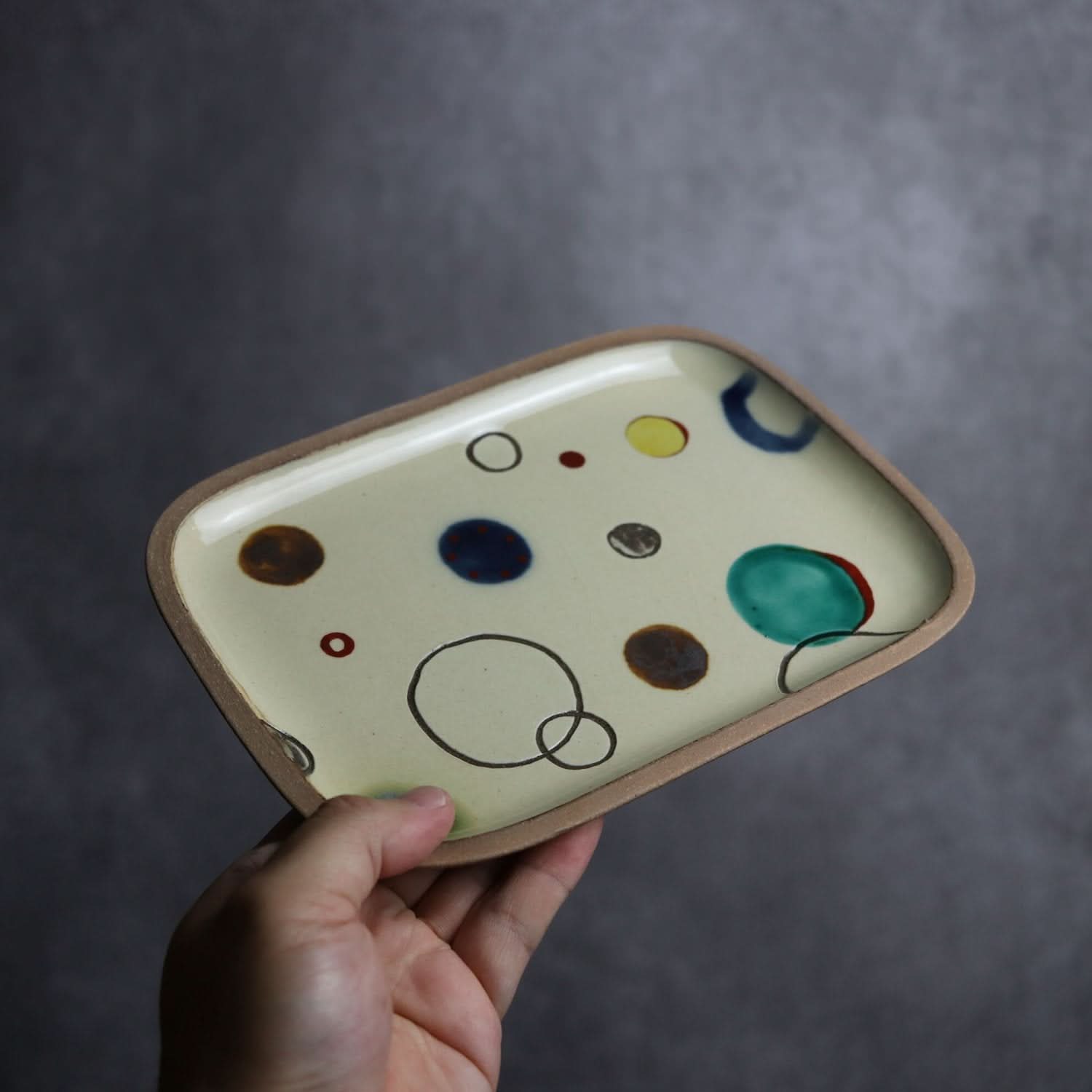 プリズム 長角皿(中) やちむん 陶器.