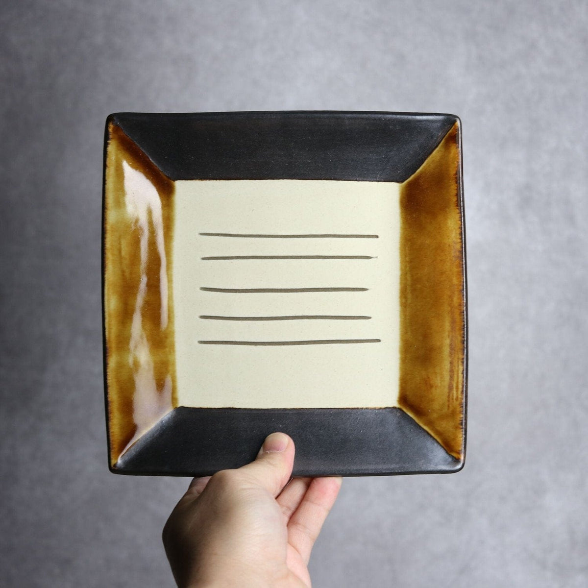 正方皿 大 テレビ やちむん 陶器 一翠窯 やちむん 陶器.
