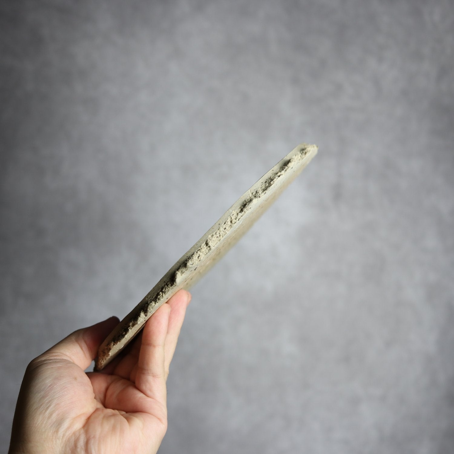 灰釉 変形皿(大)①