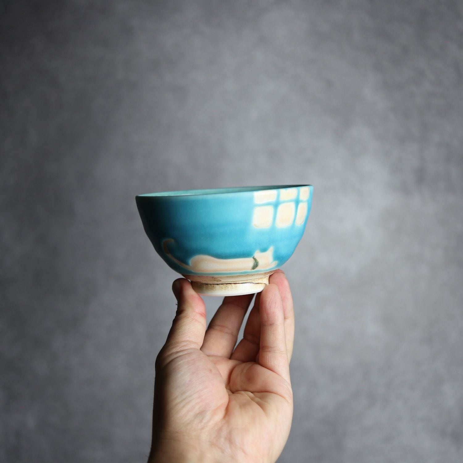 お茶碗(ネコ)