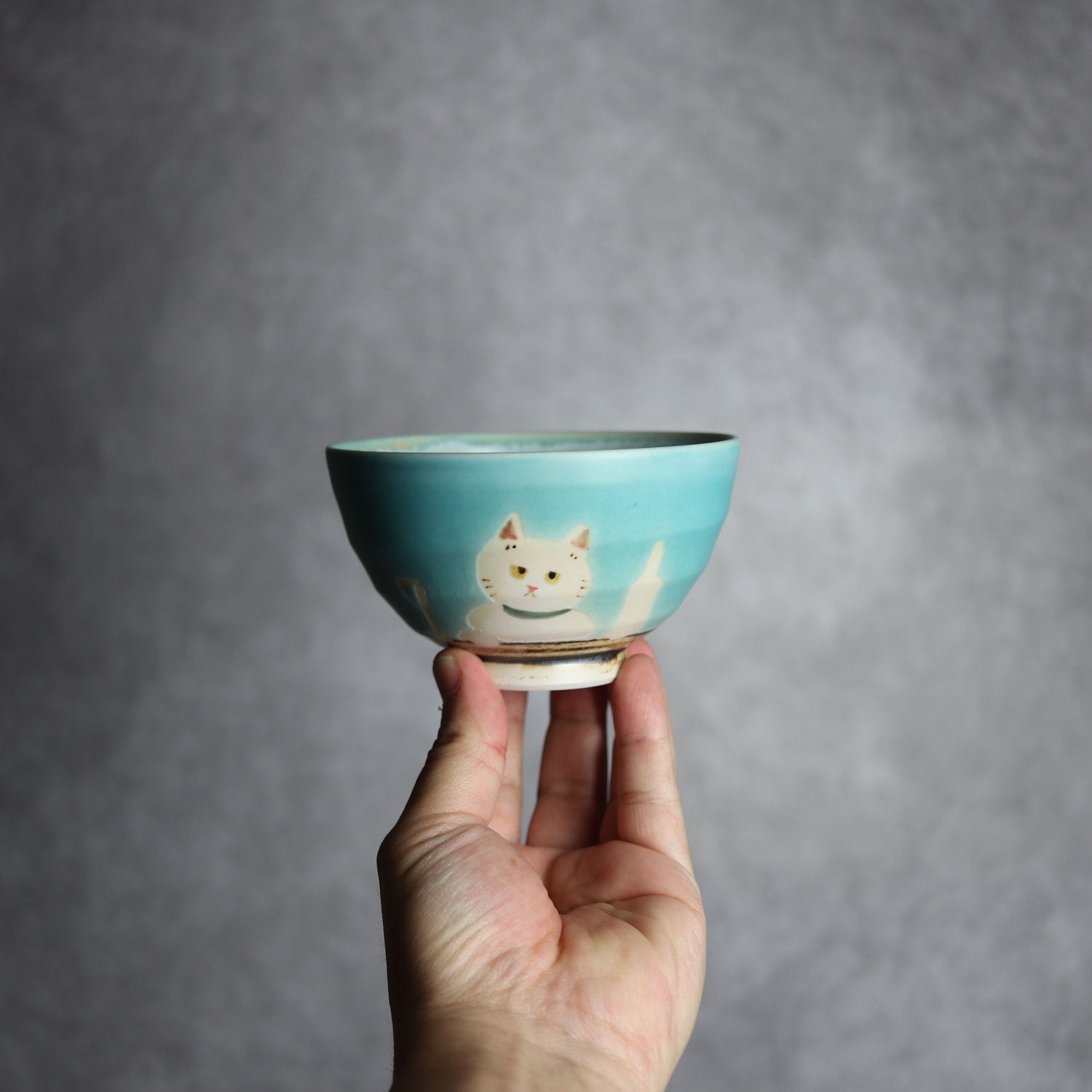 お茶碗(ネコ)