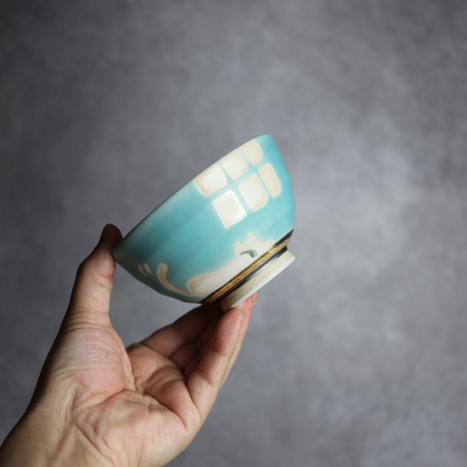 お茶碗(ネコ)