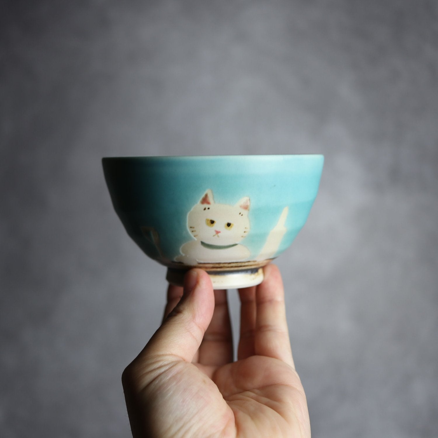 お茶碗(ネコ)