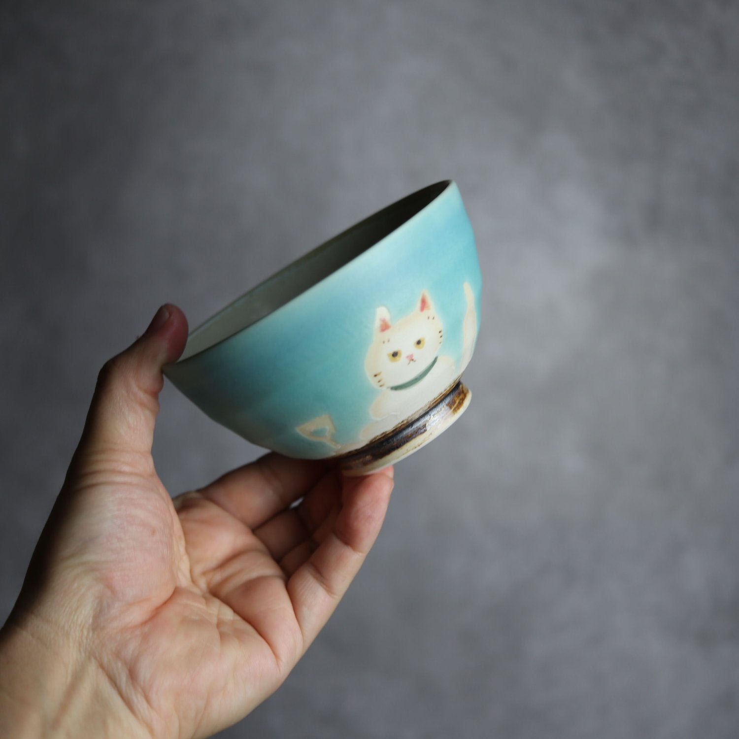お茶碗(ネコ)