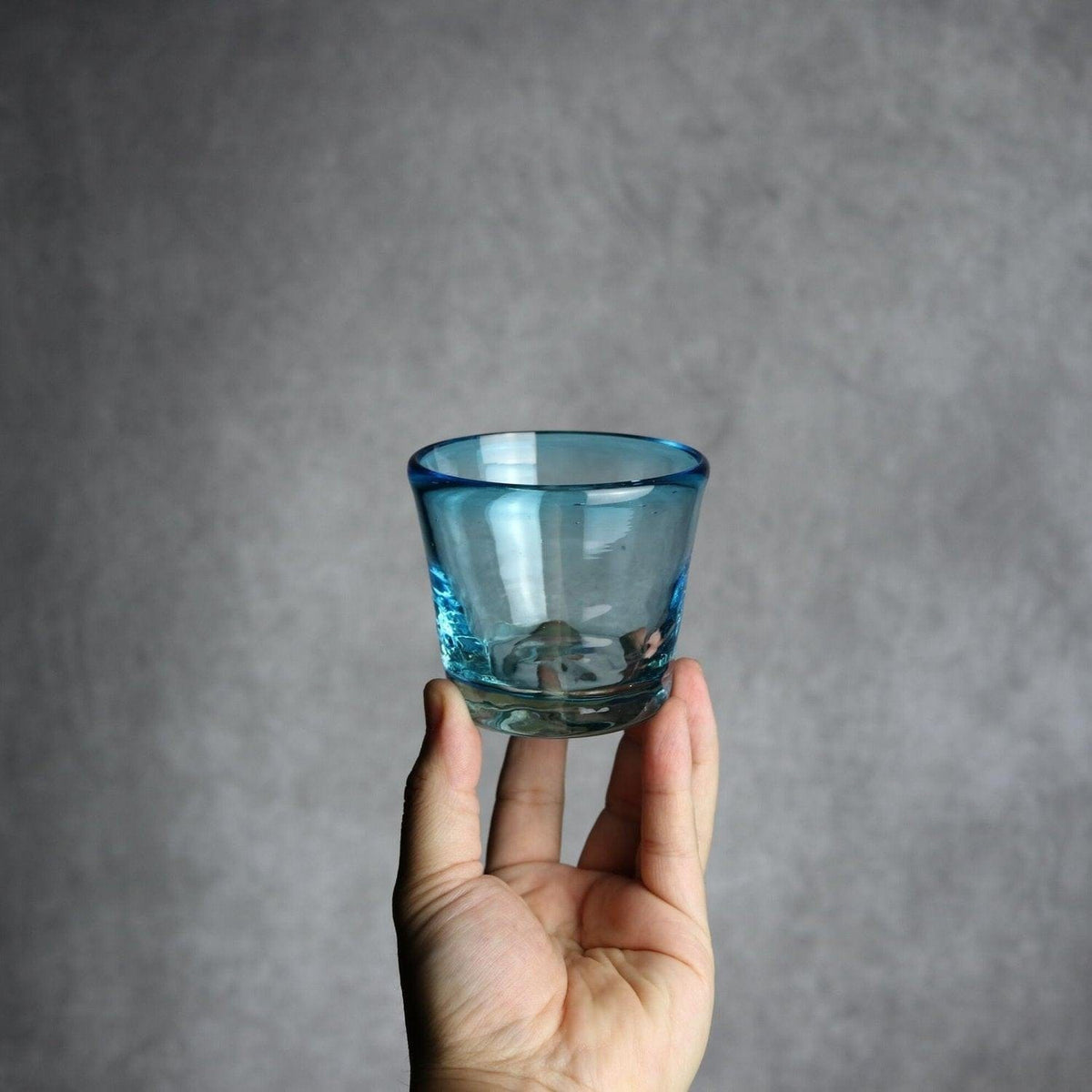 ノーマルグラス 小 水色 琉球ガラス ガラス工房清天｜ガラス工房 清天 
