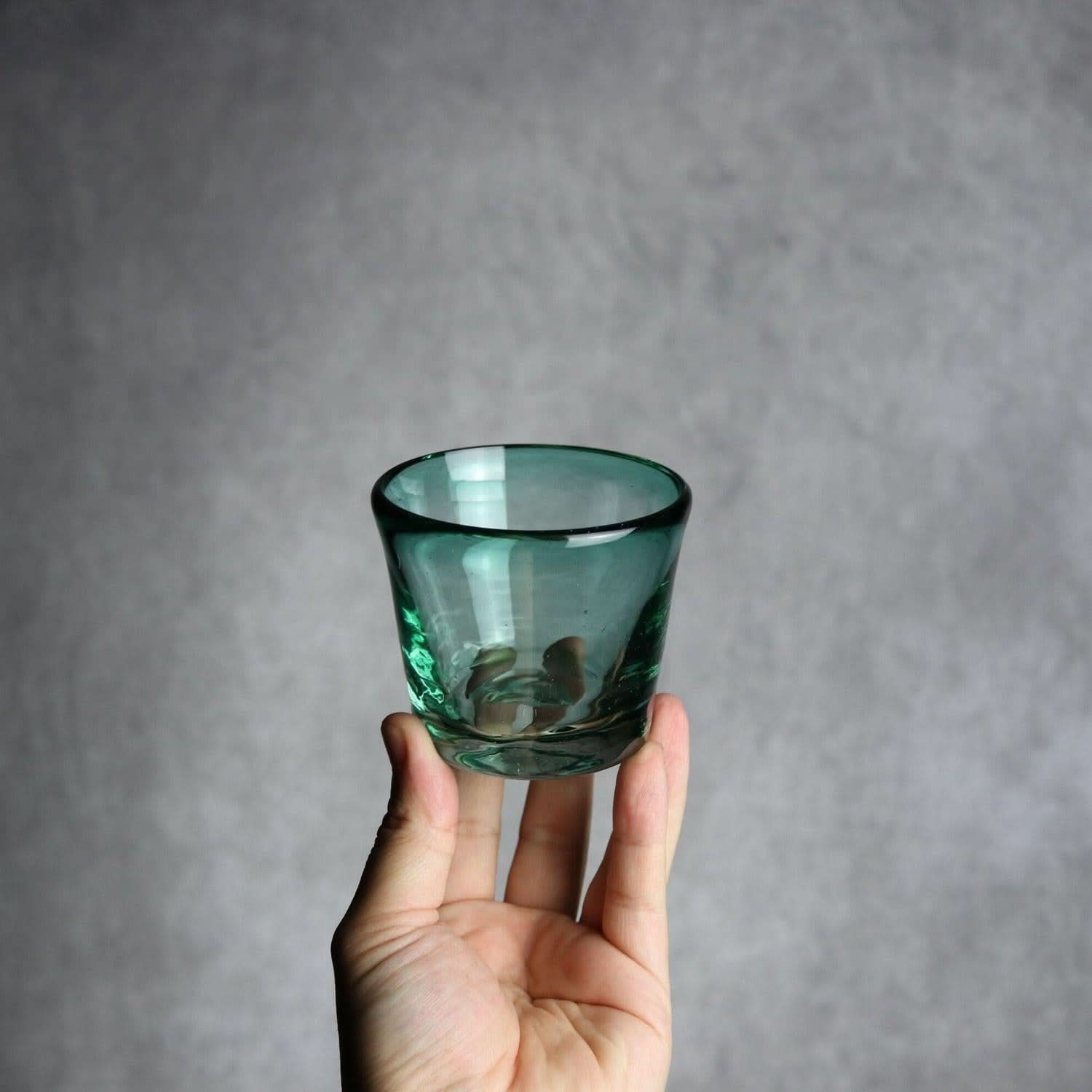 ノーマルグラス 小 グリーン 琉球ガラス ガラス工房清天 琉球ガラス.