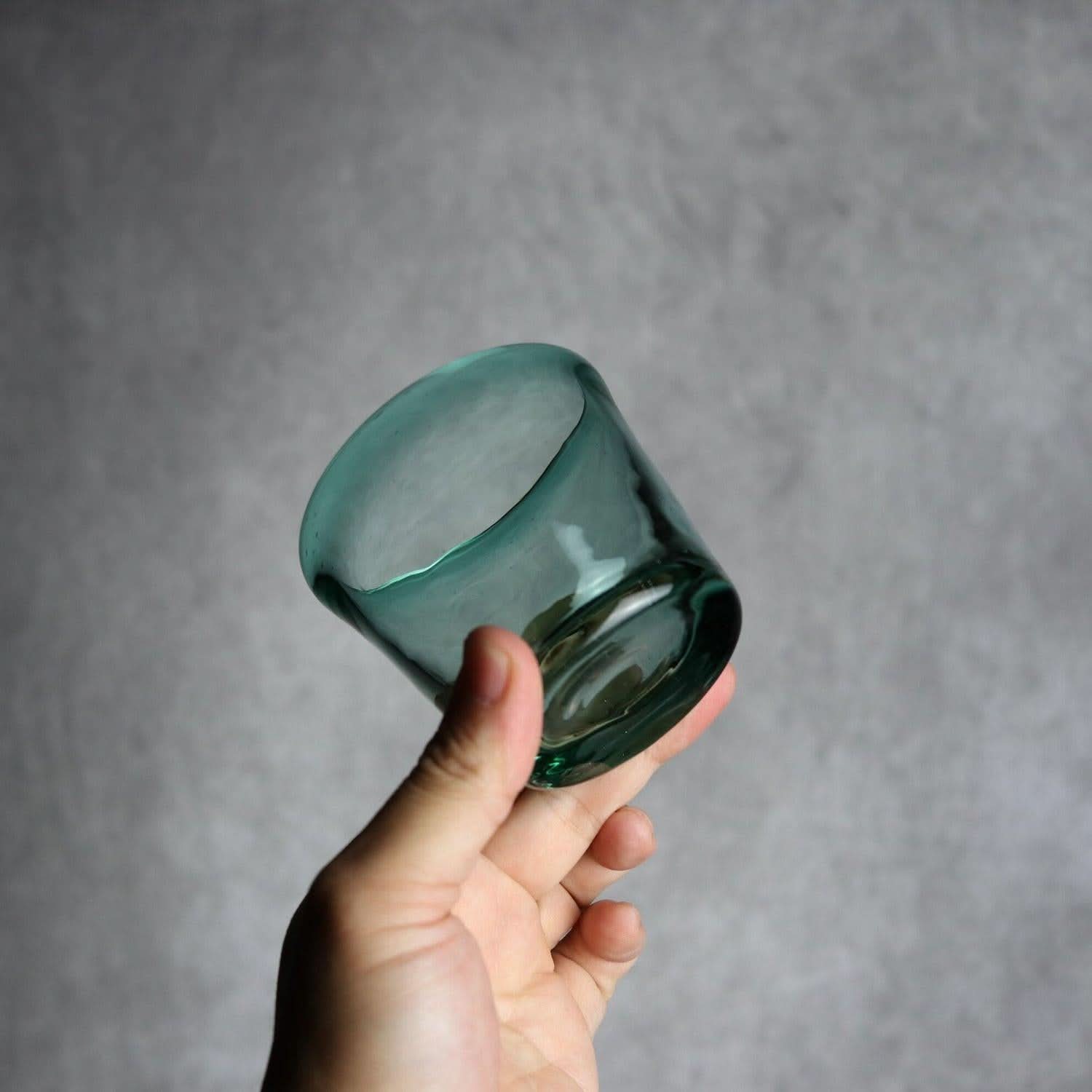 ノーマルグラス 小 グリーン 琉球ガラス ガラス工房清天 琉球ガラス.