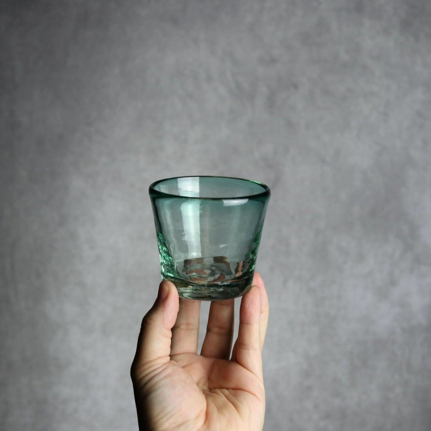 ノーマルグラス 小 グリーン 琉球ガラス ガラス工房清天 琉球ガラス.