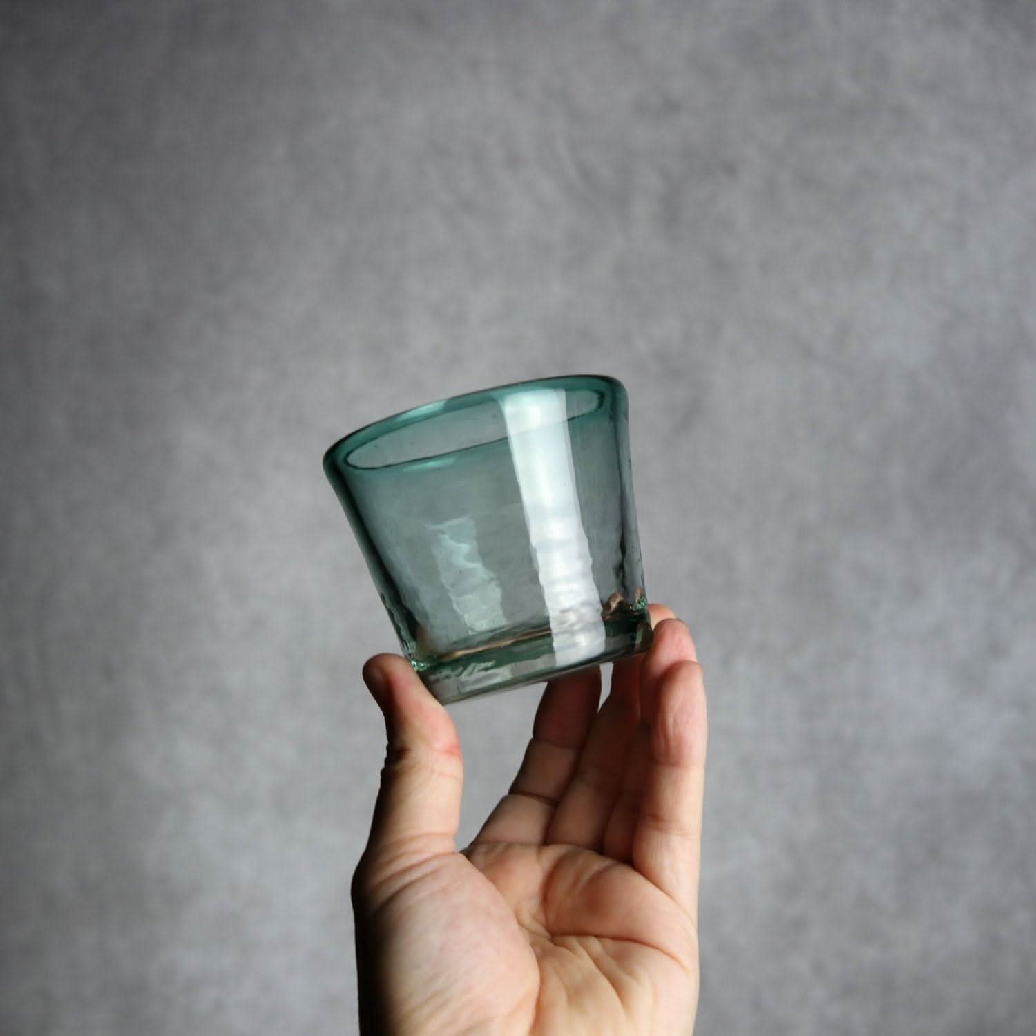 ノーマルグラス 小 グリーン 琉球ガラス ガラス工房清天 琉球ガラス.