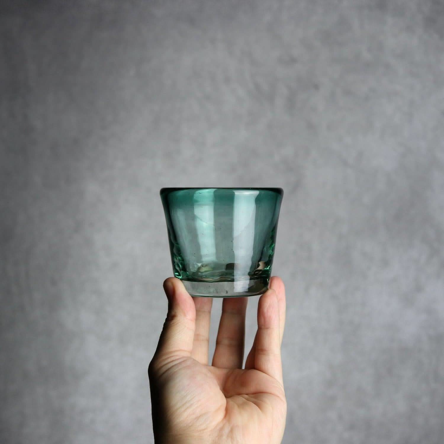 ノーマルグラス 小 グリーン 琉球ガラス ガラス工房清天 琉球ガラス.