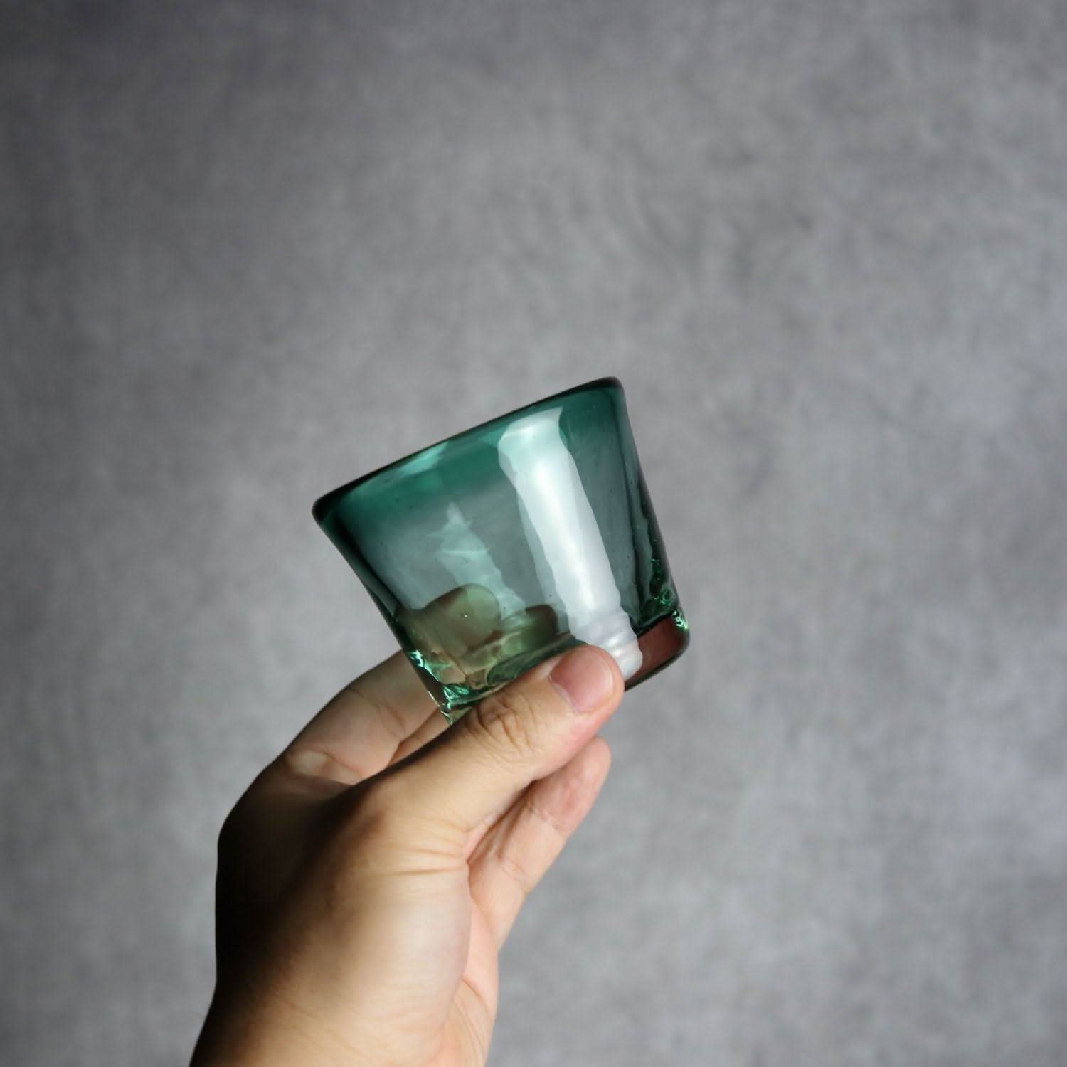 ノーマルグラス 小 グリーン 琉球ガラス ガラス工房清天 琉球ガラス.