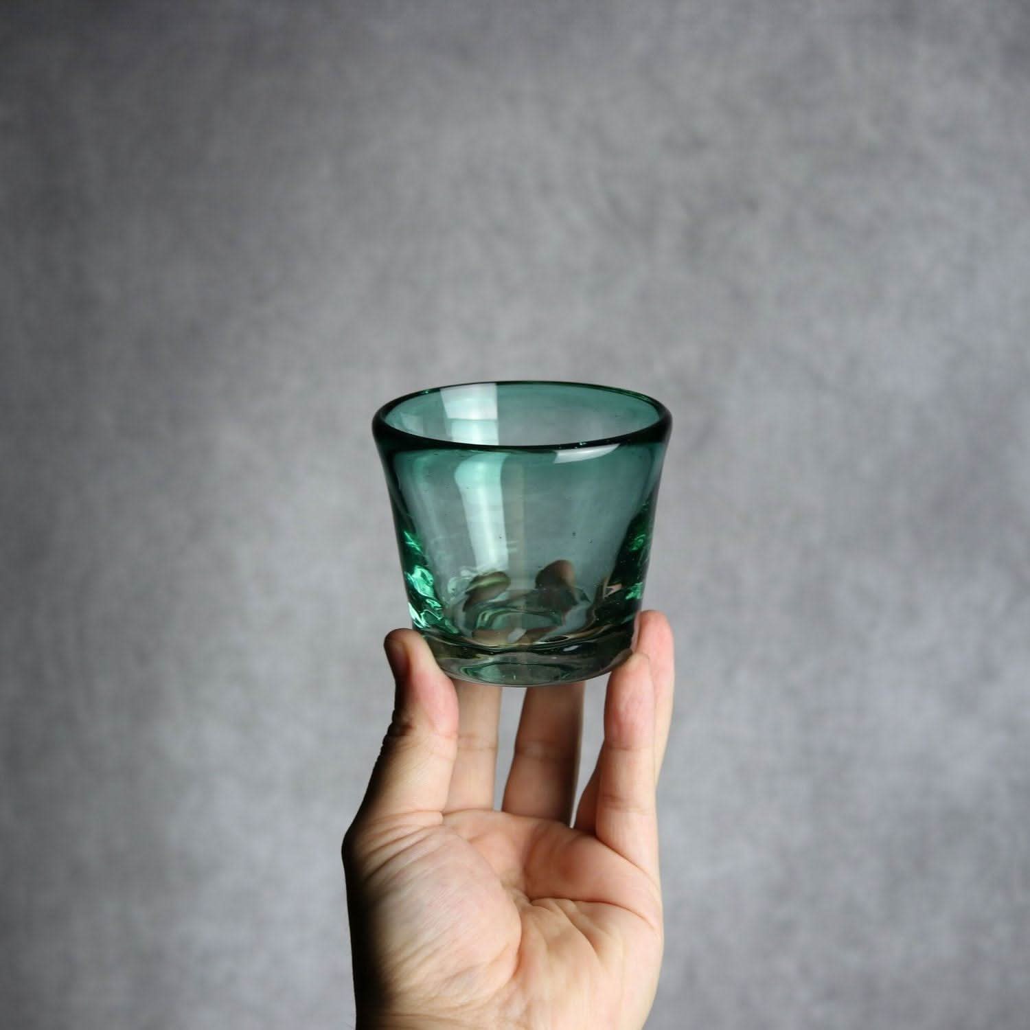 ノーマルグラス 小 グリーン 琉球ガラス ガラス工房清天 琉球ガラス.