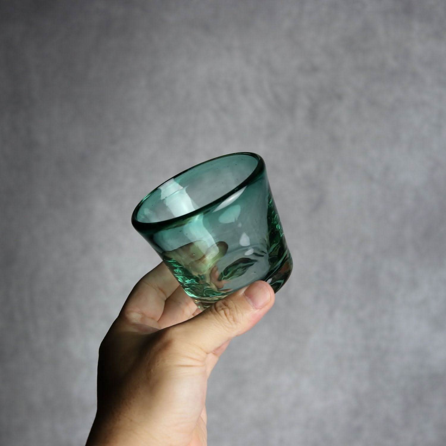ノーマルグラス 小 グリーン 琉球ガラス ガラス工房清天 琉球ガラス.