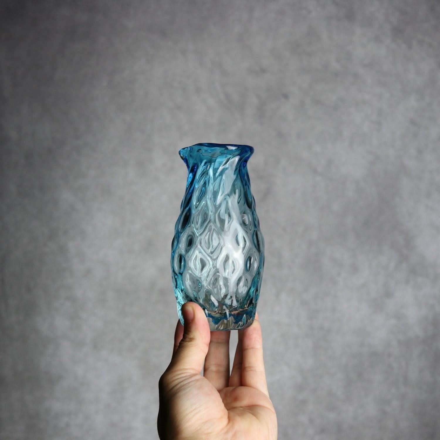 みなも徳利 水色 琉球ガラス ガラス工房清天 琉球ガラス.