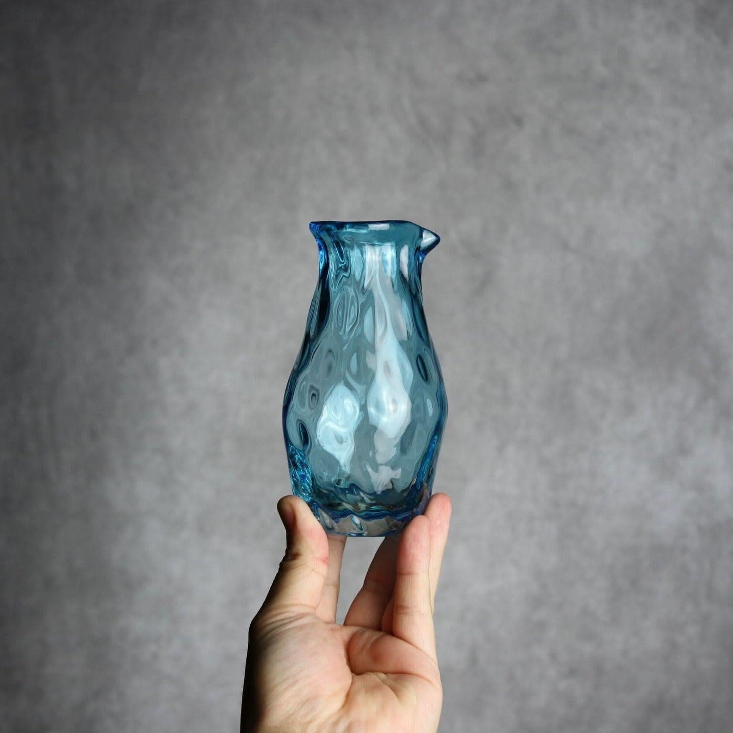 みなも徳利 水色 琉球ガラス ガラス工房清天 琉球ガラス.