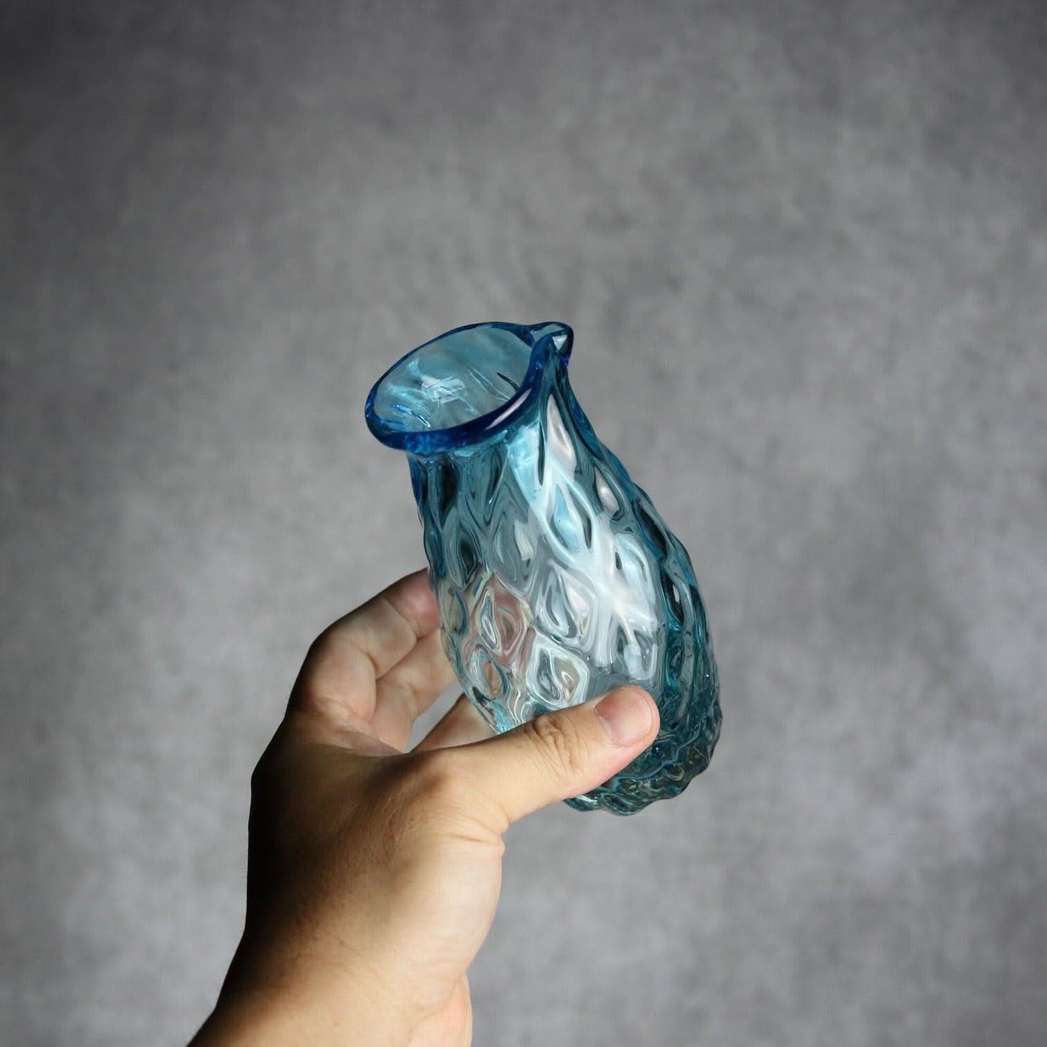 みなも徳利 水色 琉球ガラス ガラス工房清天 琉球ガラス.