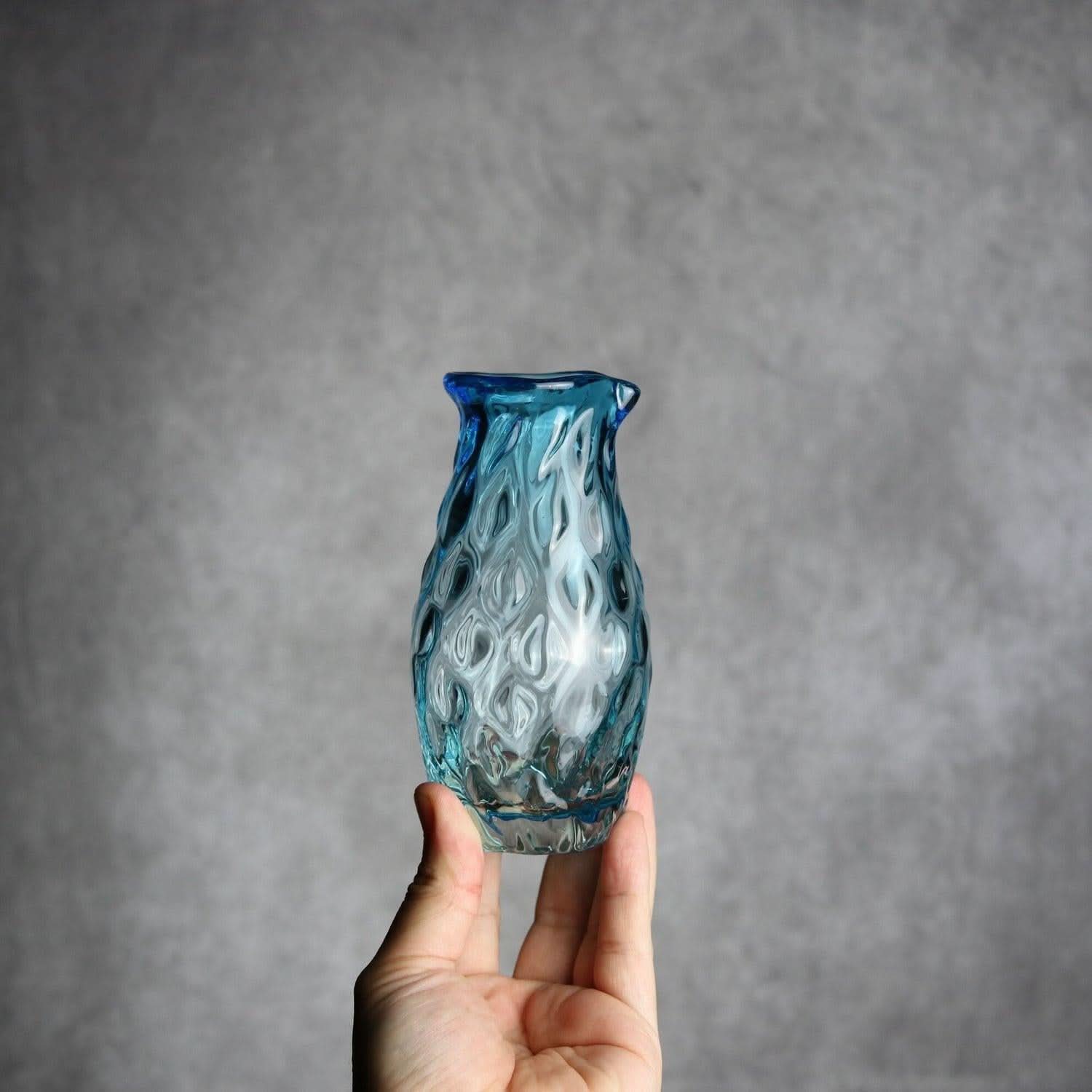 みなも徳利 水色 琉球ガラス ガラス工房清天 琉球ガラス.