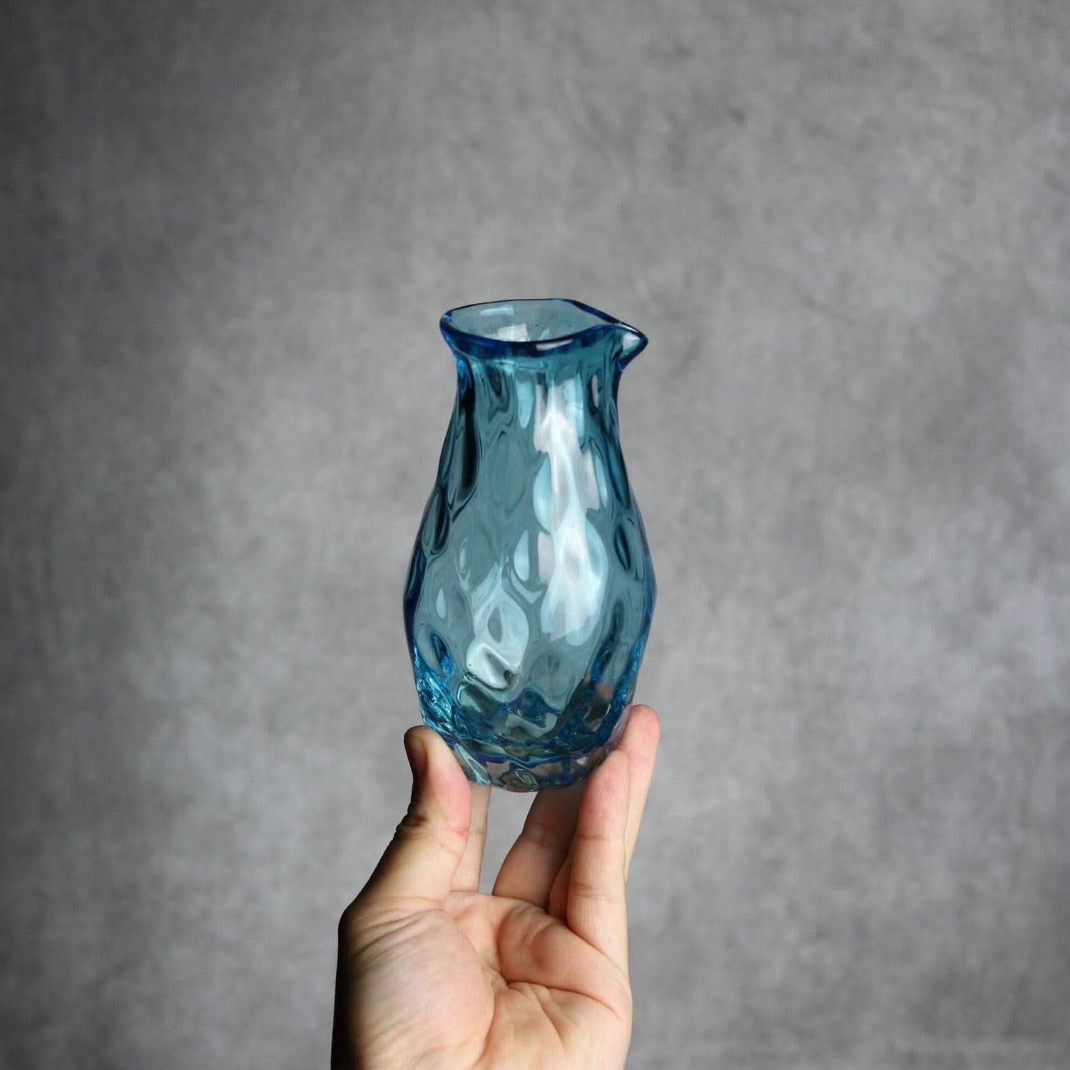 みなも徳利 水色 琉球ガラス ガラス工房清天 琉球ガラス.