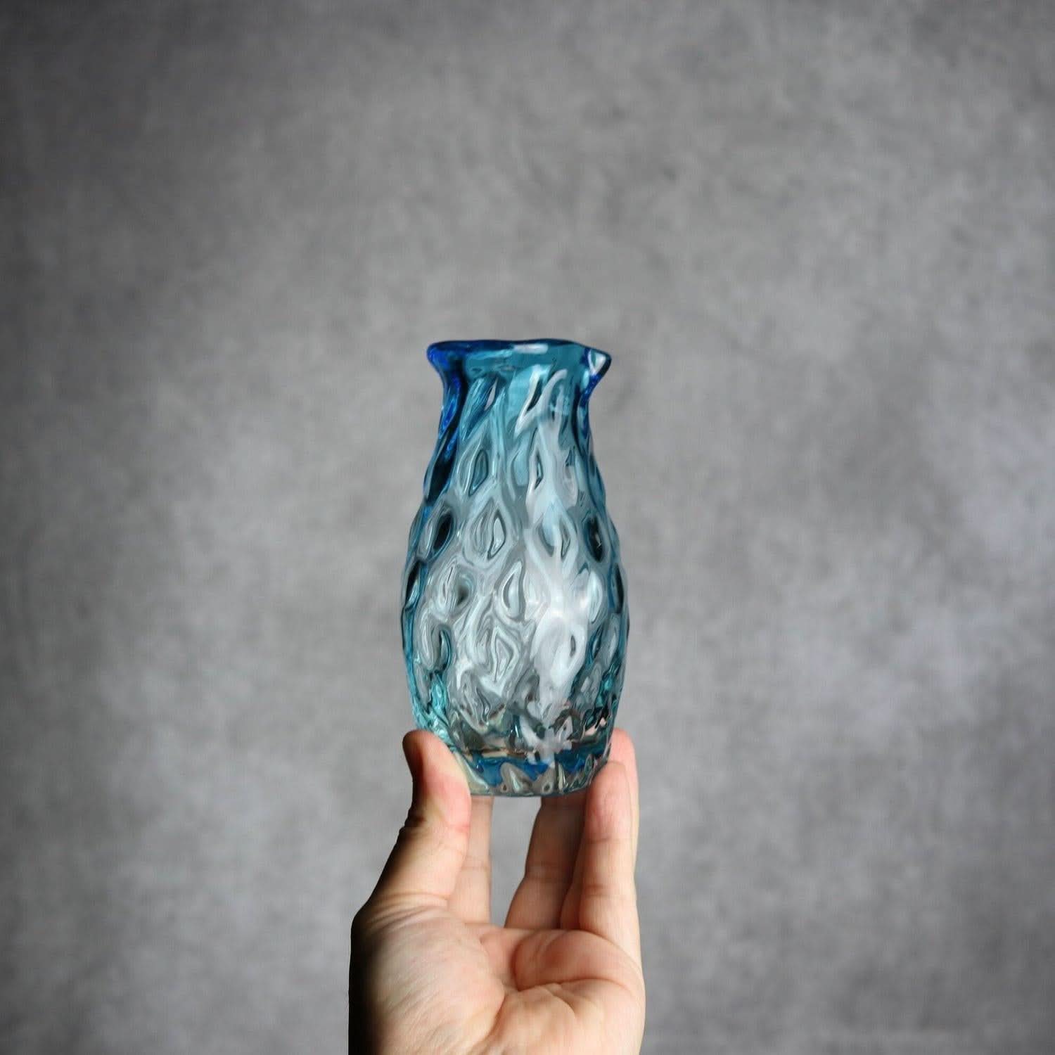 みなも徳利 水色 琉球ガラス ガラス工房清天 琉球ガラス.