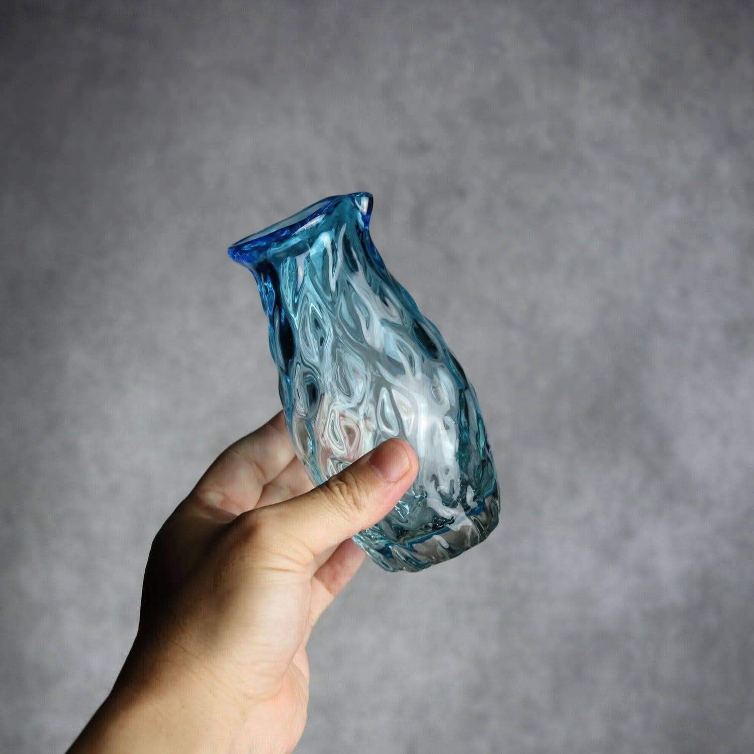 みなも徳利 水色 琉球ガラス ガラス工房清天 琉球ガラス.