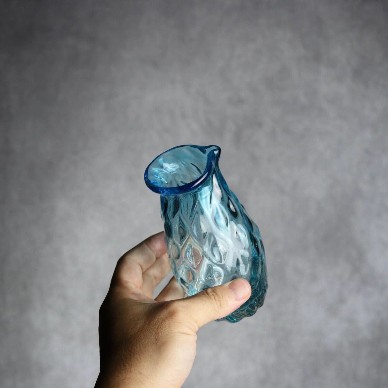 みなも徳利 水色 琉球ガラス ガラス工房清天 琉球ガラス.