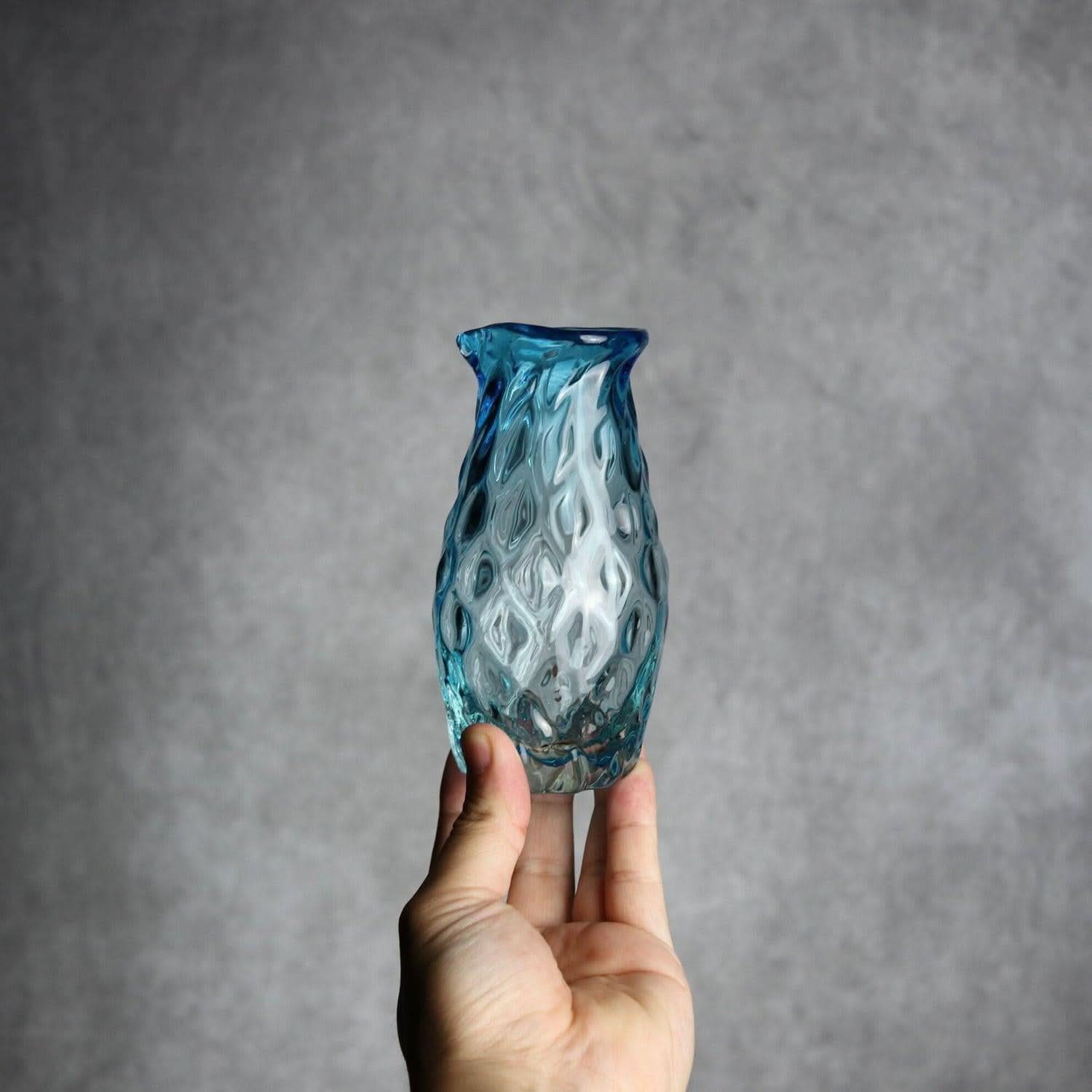 みなも徳利 水色 琉球ガラス ガラス工房清天 琉球ガラス.