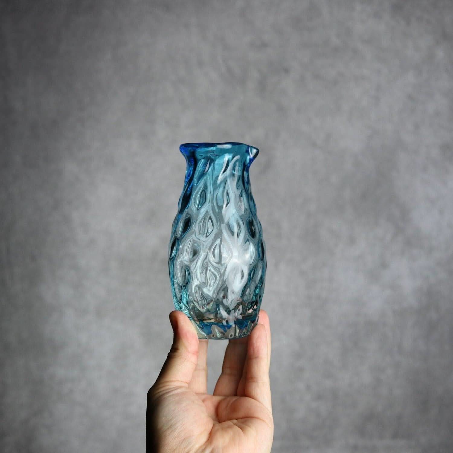 みなも徳利 水色 琉球ガラス ガラス工房清天 琉球ガラス.